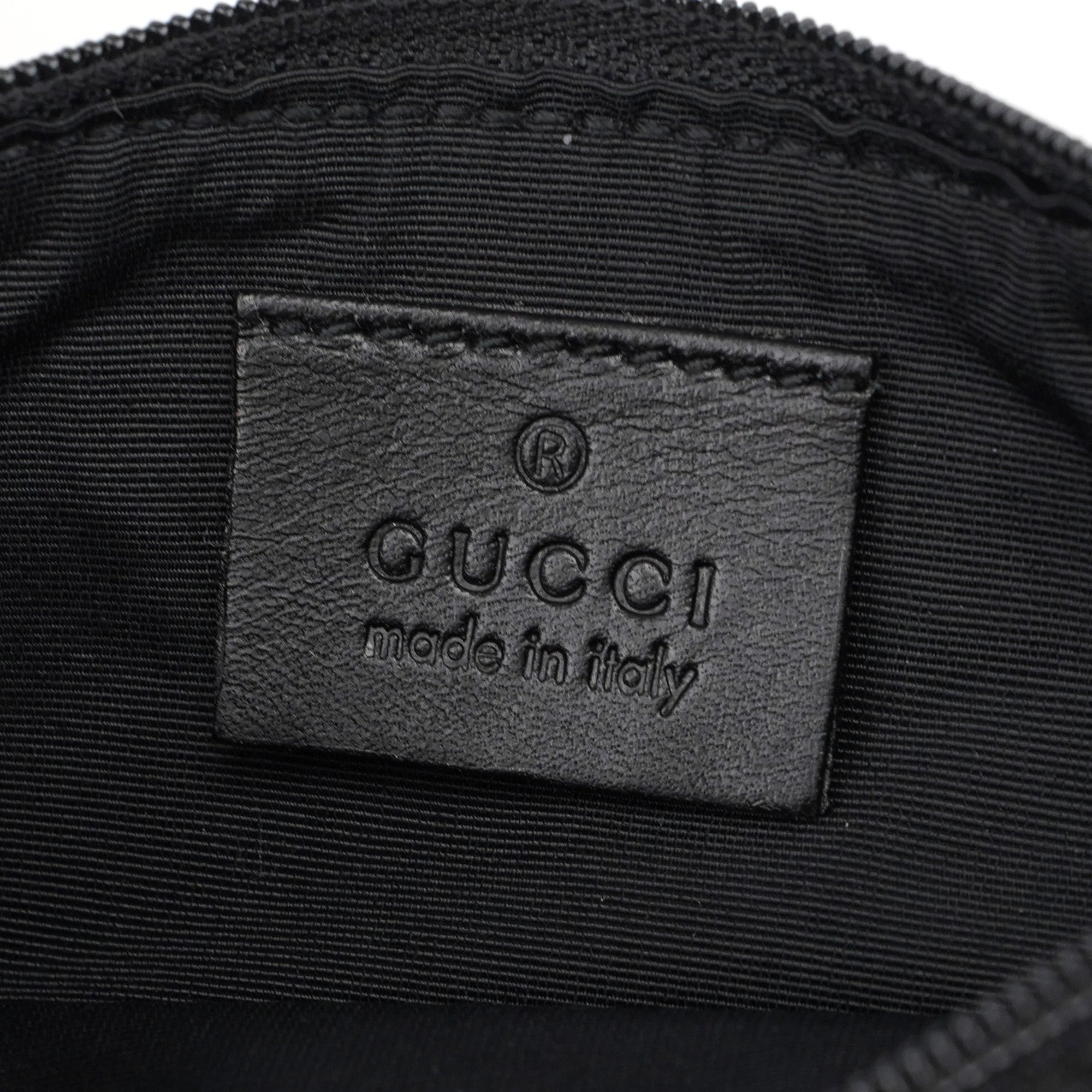 90640 Black GG Drawstring Shoulder Bag