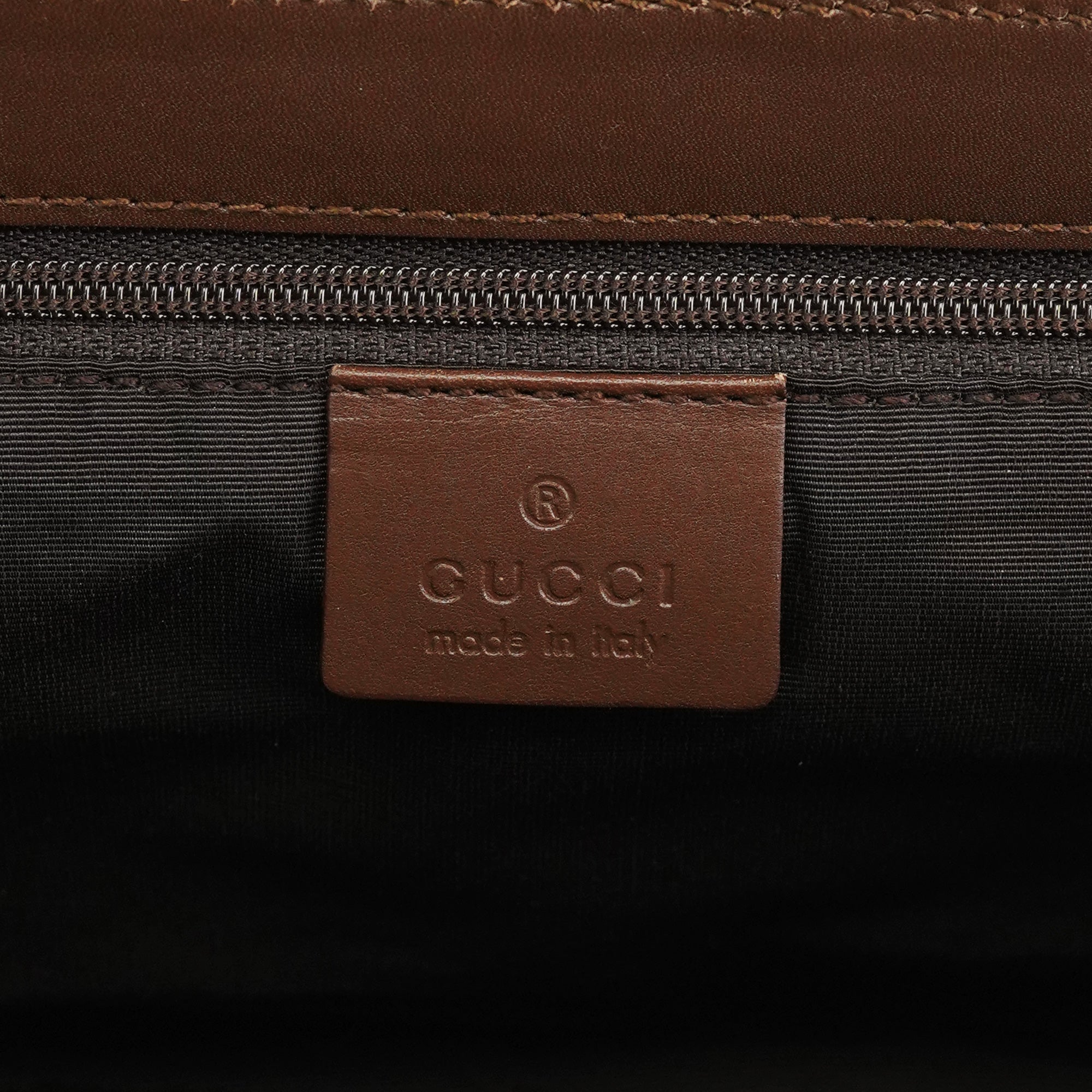 90643 Beige GG Canvas Turnlock Shoulder Bag