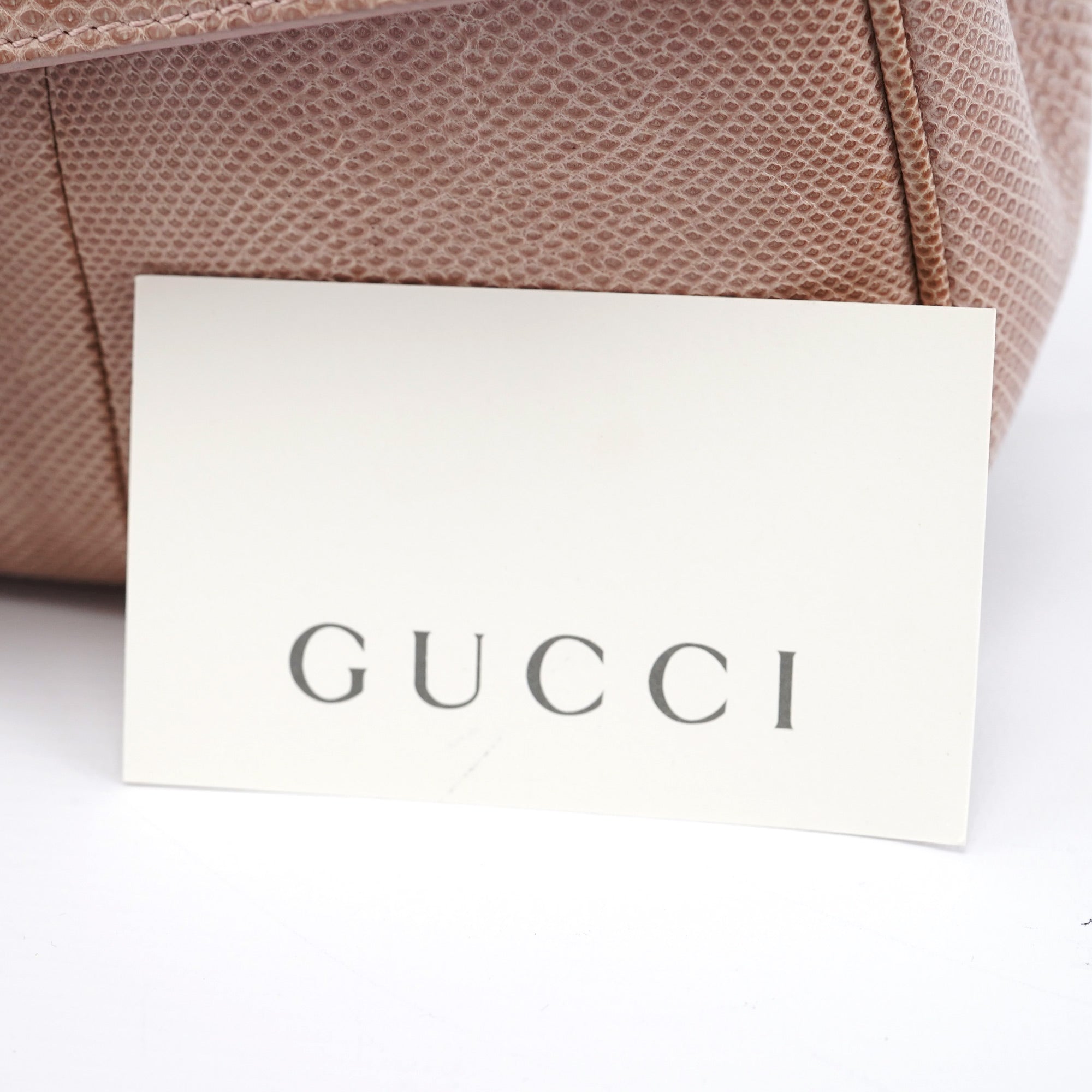 90643 Pale Pink Lizard Shoulder Bag