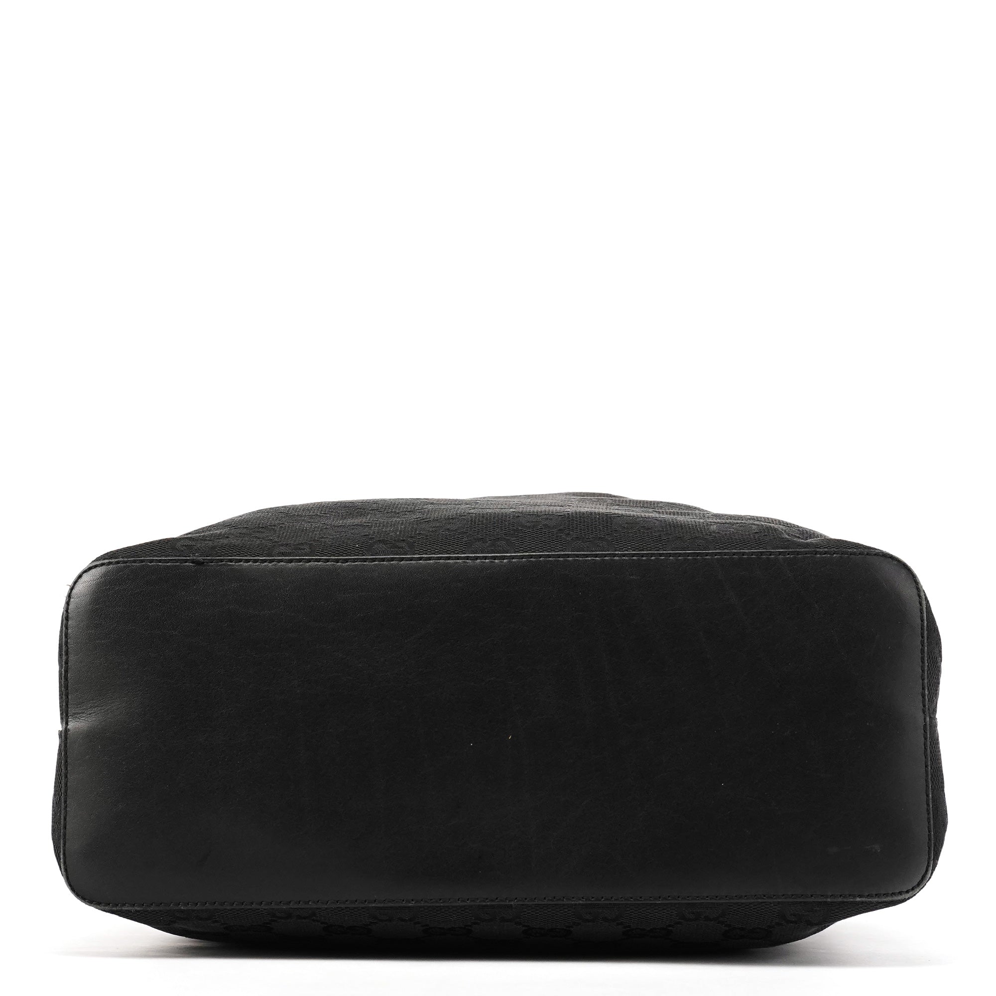 90644 Black GG Canvas Drawstring Shoulder Bag