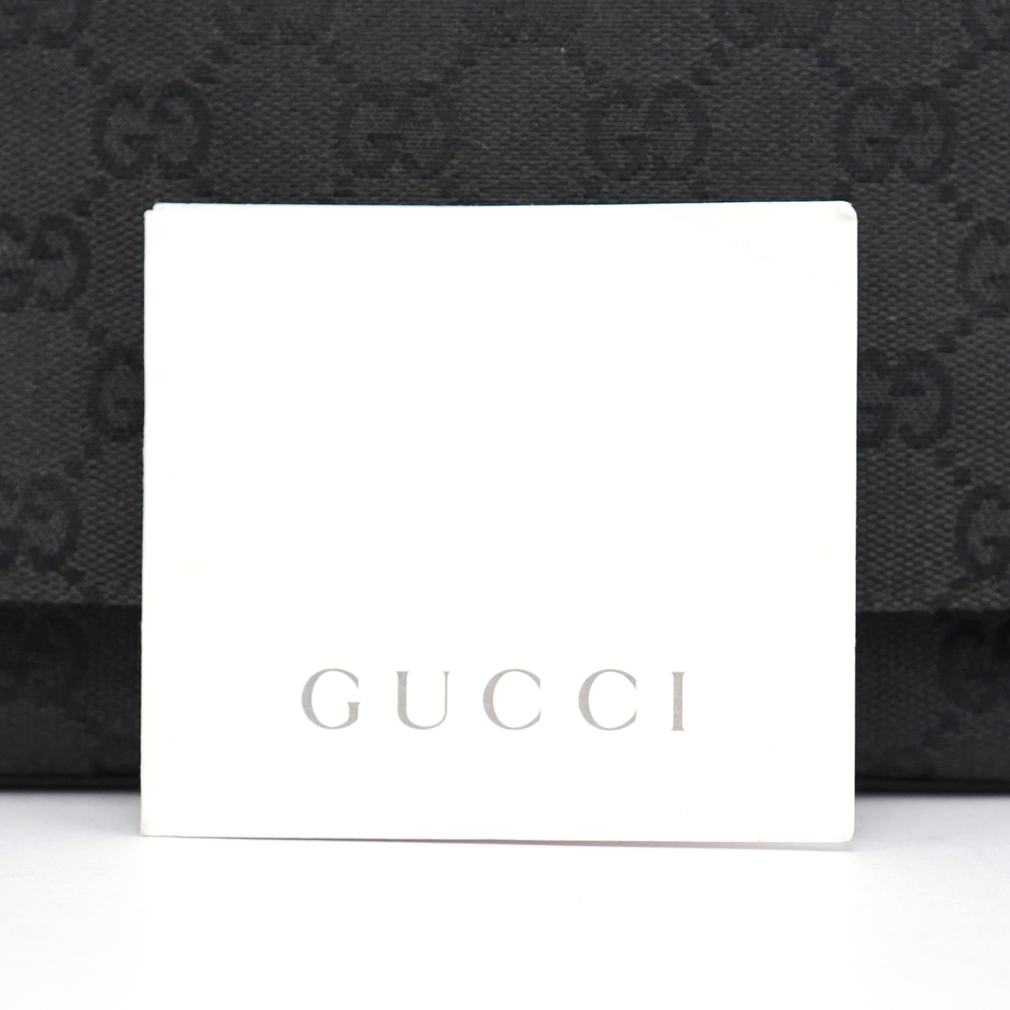 90646 Black GG Leather Shoulder Bag