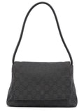 90646 Black GG Leather Shoulder Bag
