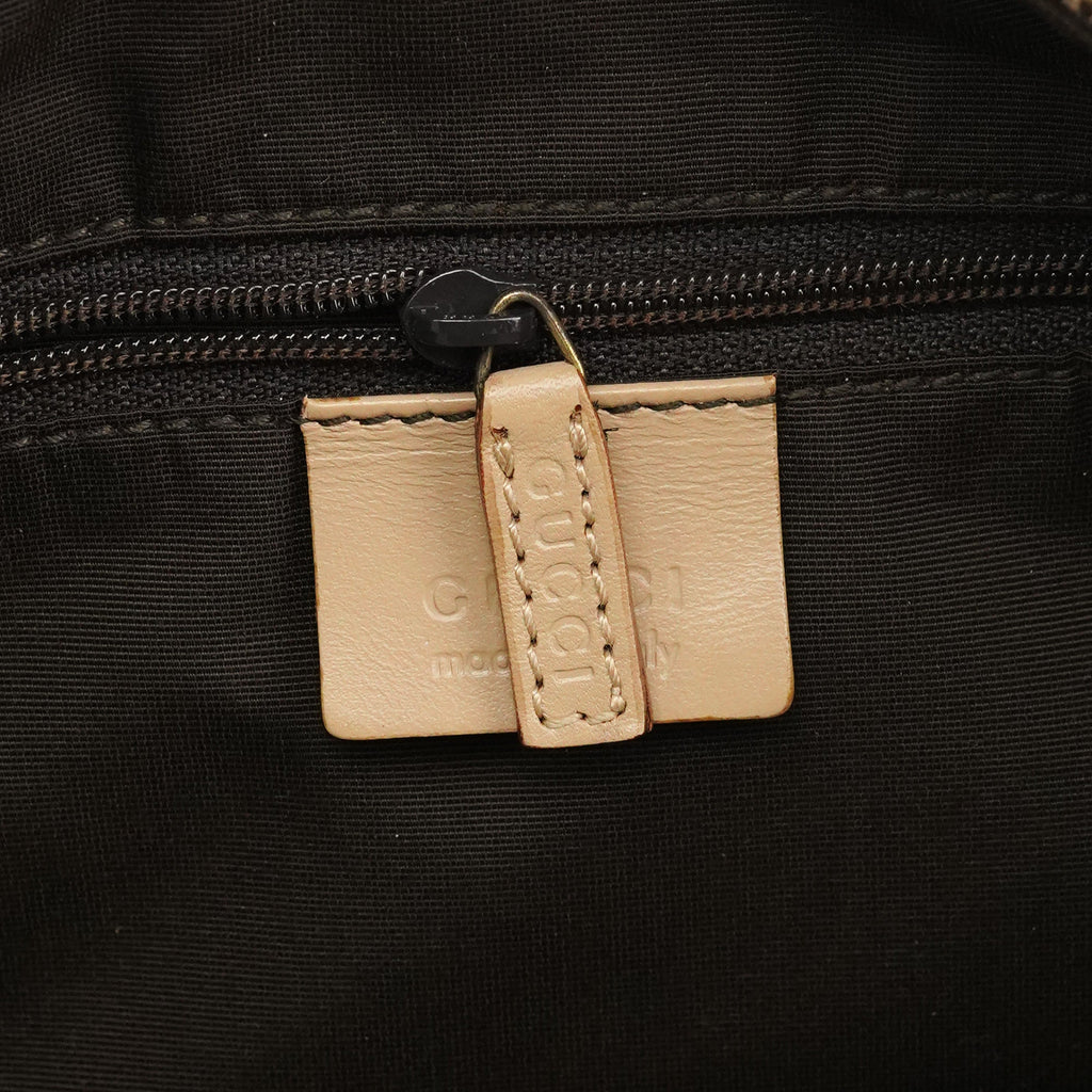 92706 Beige GG Canvas Shoulder Bag