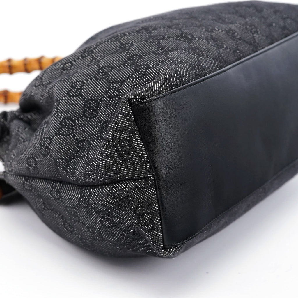 92708 Anthracite GG Bamboo Dual Handle Bag