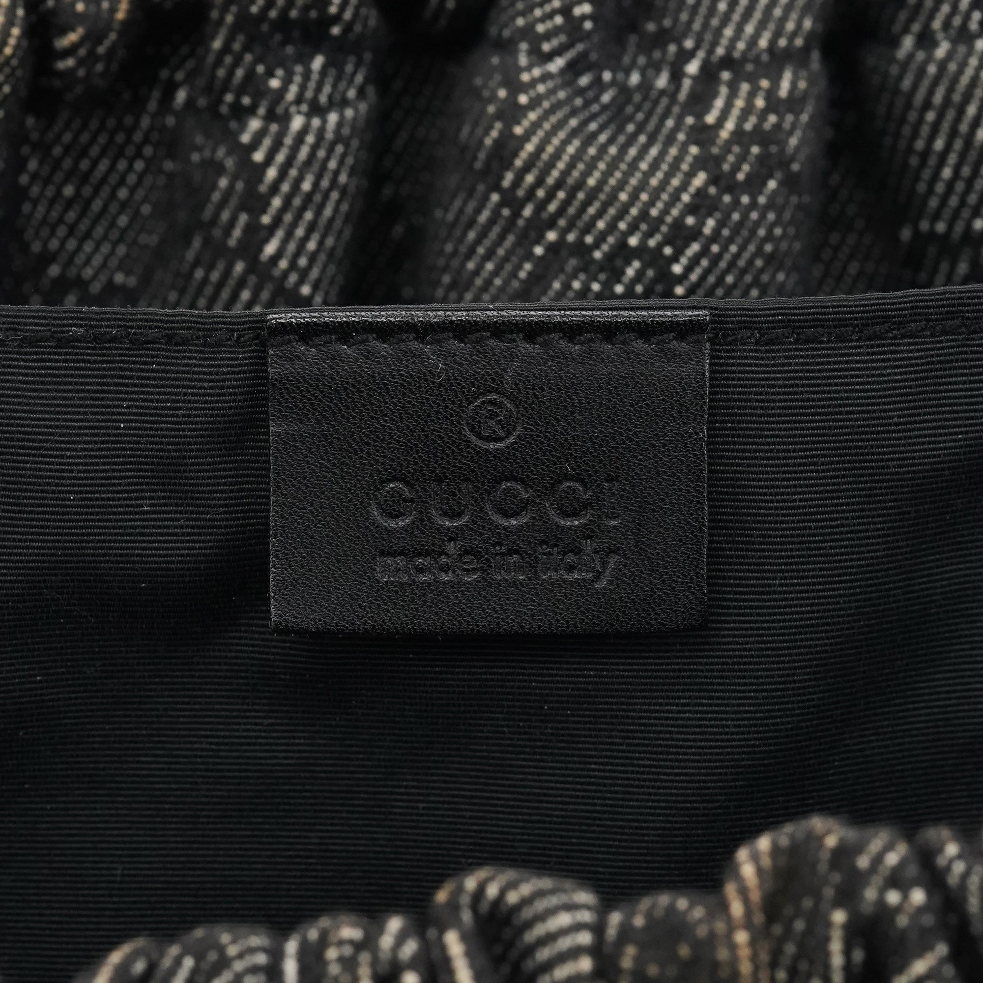 92708 Anthracite GG Denim Bamboo Bag
