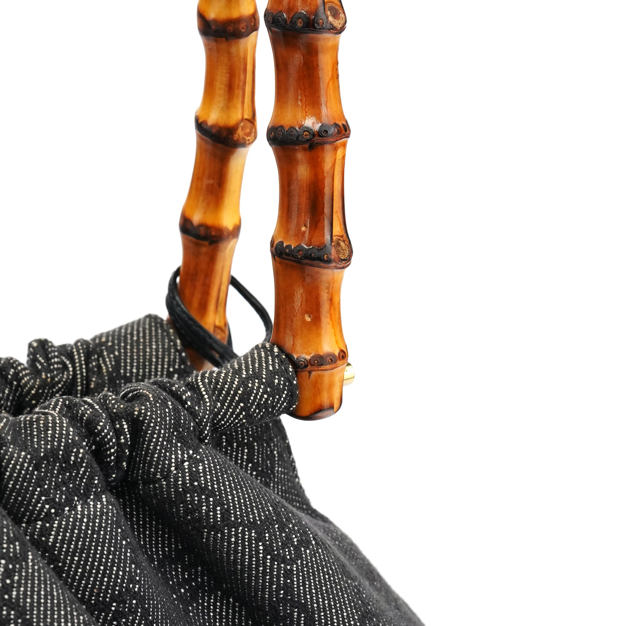 92708 Anthracite GG Denim Bamboo Bag
