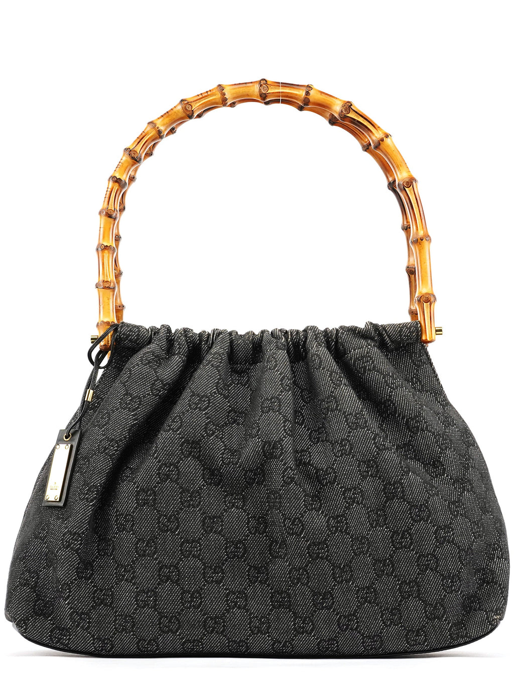 92708 Anthracite GG Denim Bamboo Bag