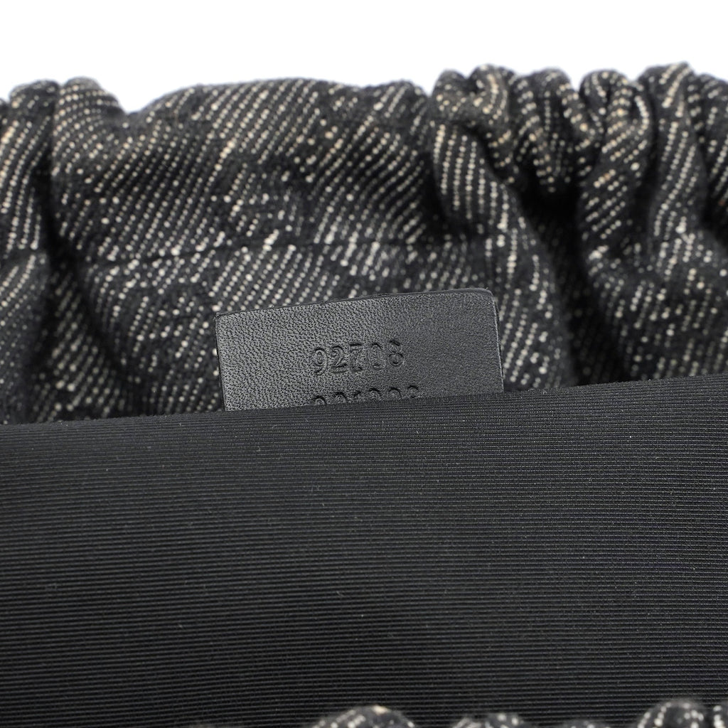 92708 Anthracite GG Denim Bamboo Bag