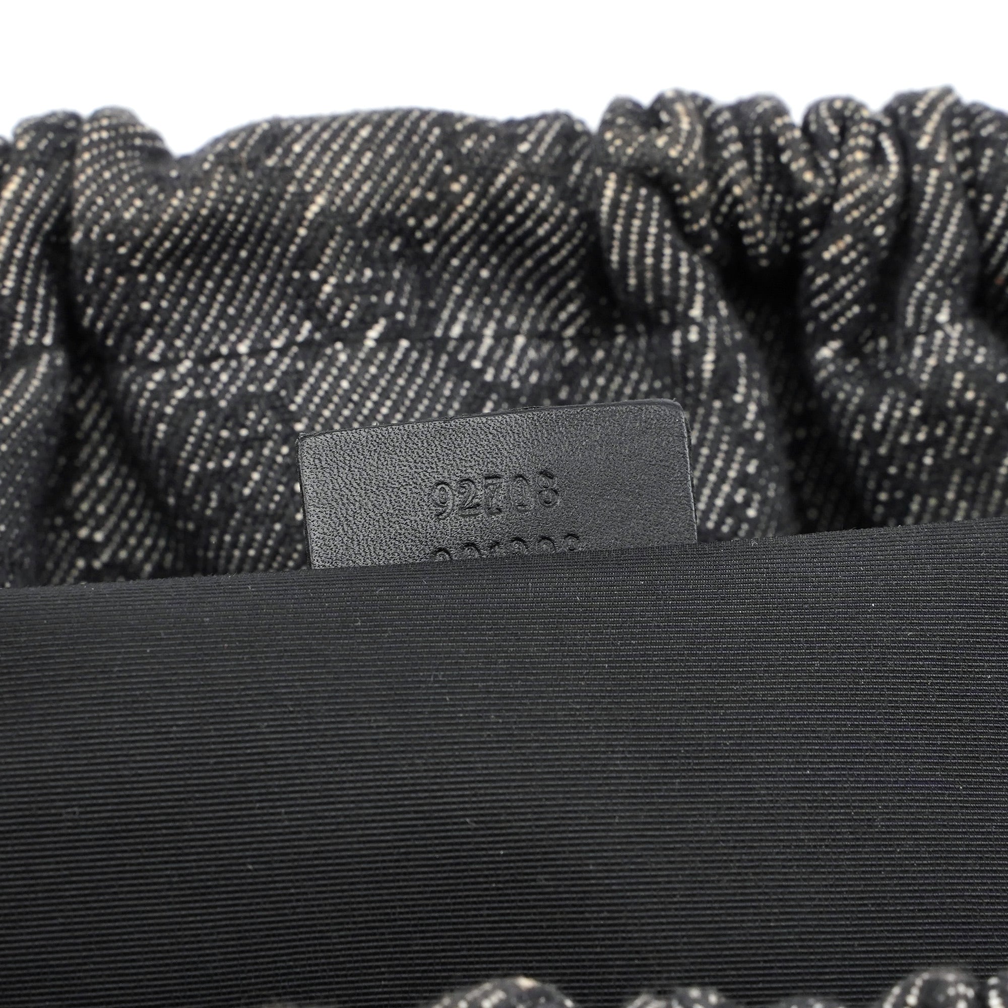 92708 Anthracite GG Denim Bamboo Bag