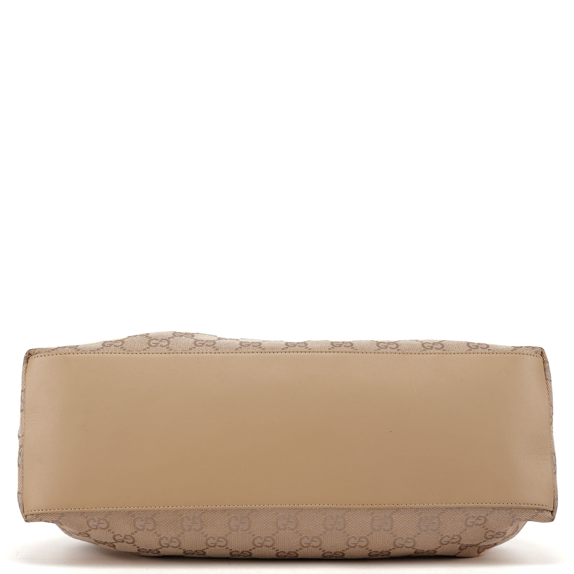 92708 Beige GG Bamboo Handle Shoulder Bag