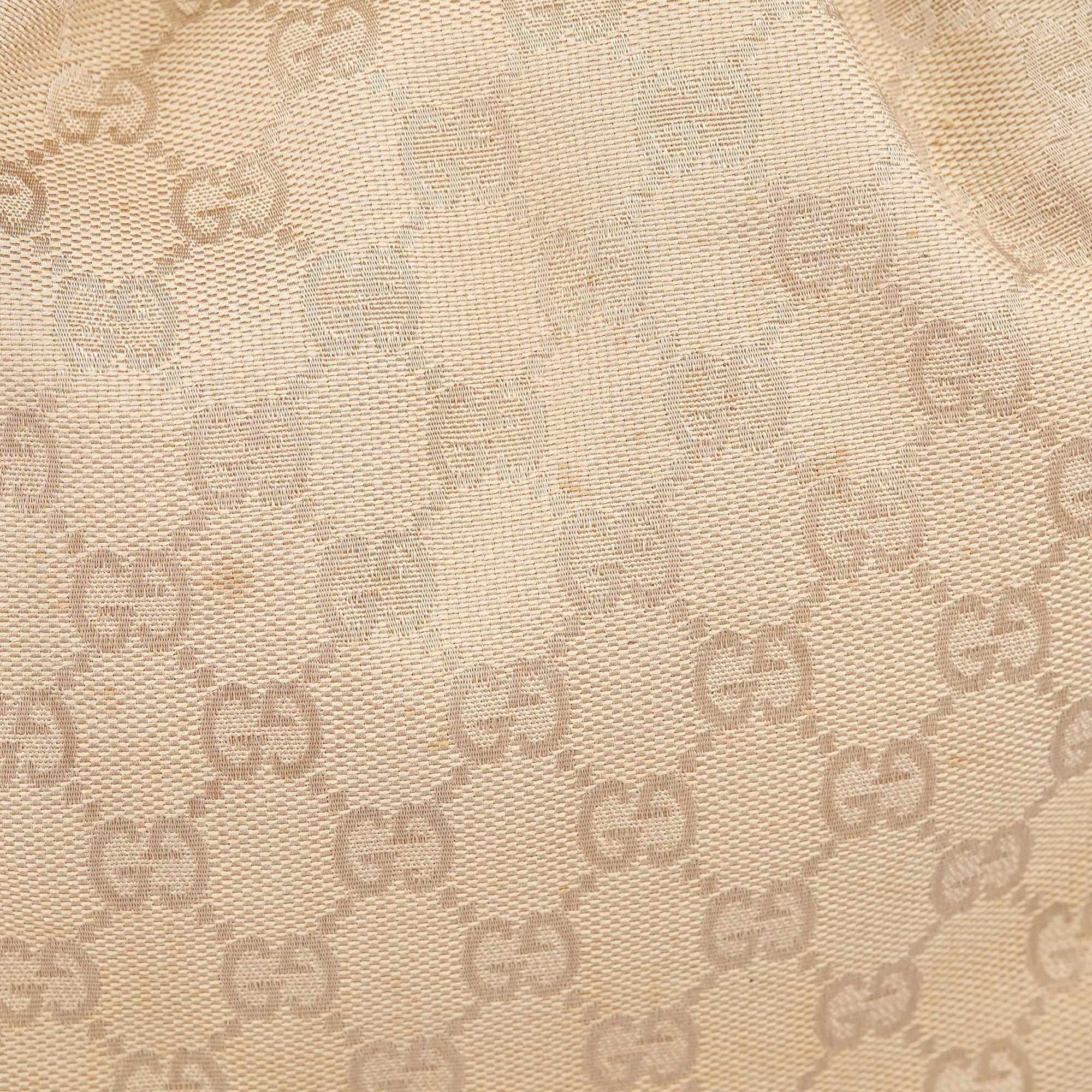 92709 Beige GG Bamboo Handle Shoulder Bag
