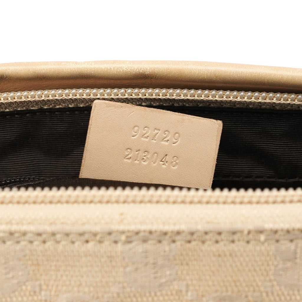 92729 Beige GG Leather Tote Bag