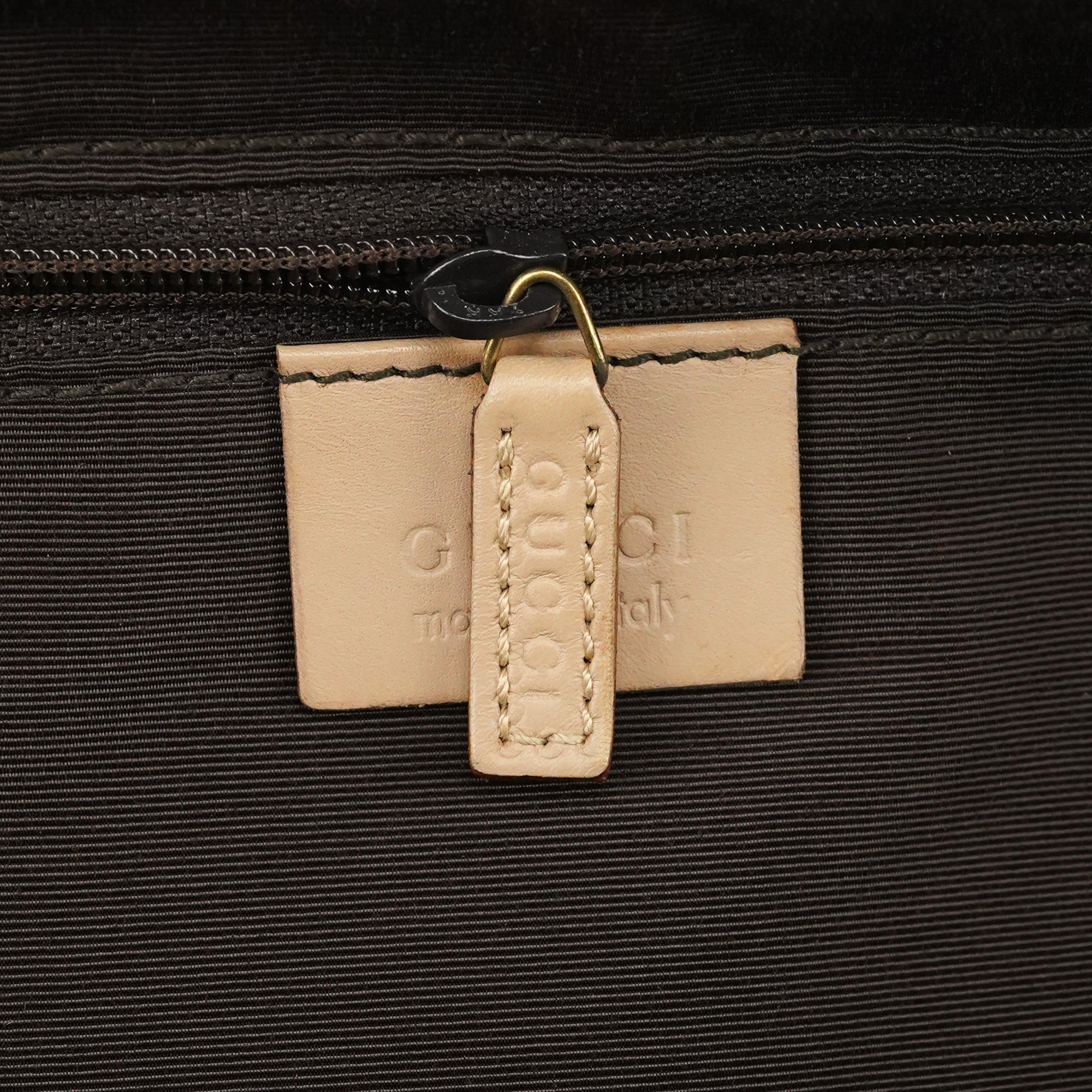 92729 Beige GG Leather Tote Bag