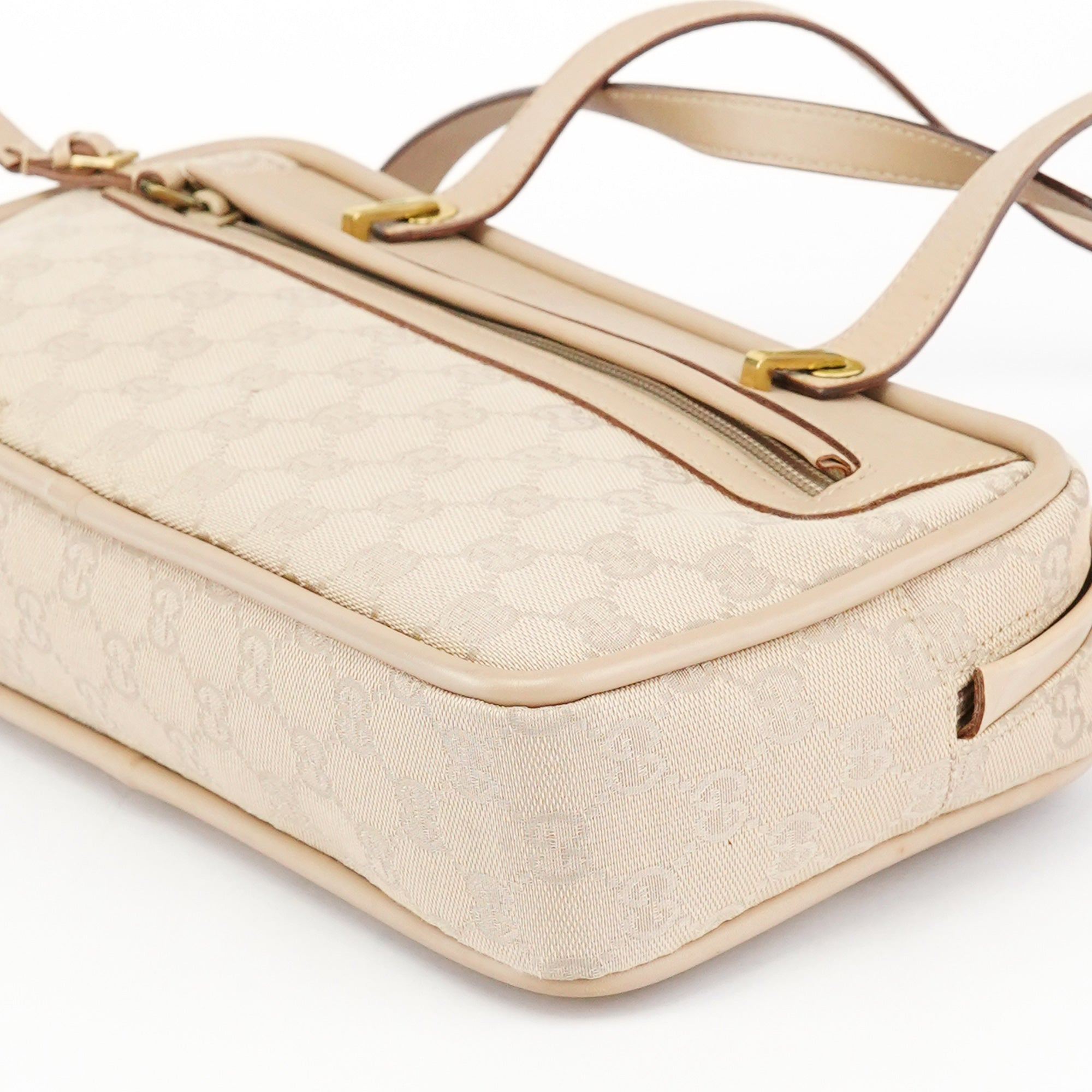 92729 Beige GG Leather Tote Bag