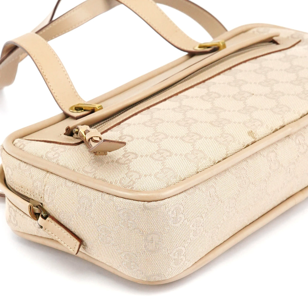 92729 Beige GG Leather Tote Bag