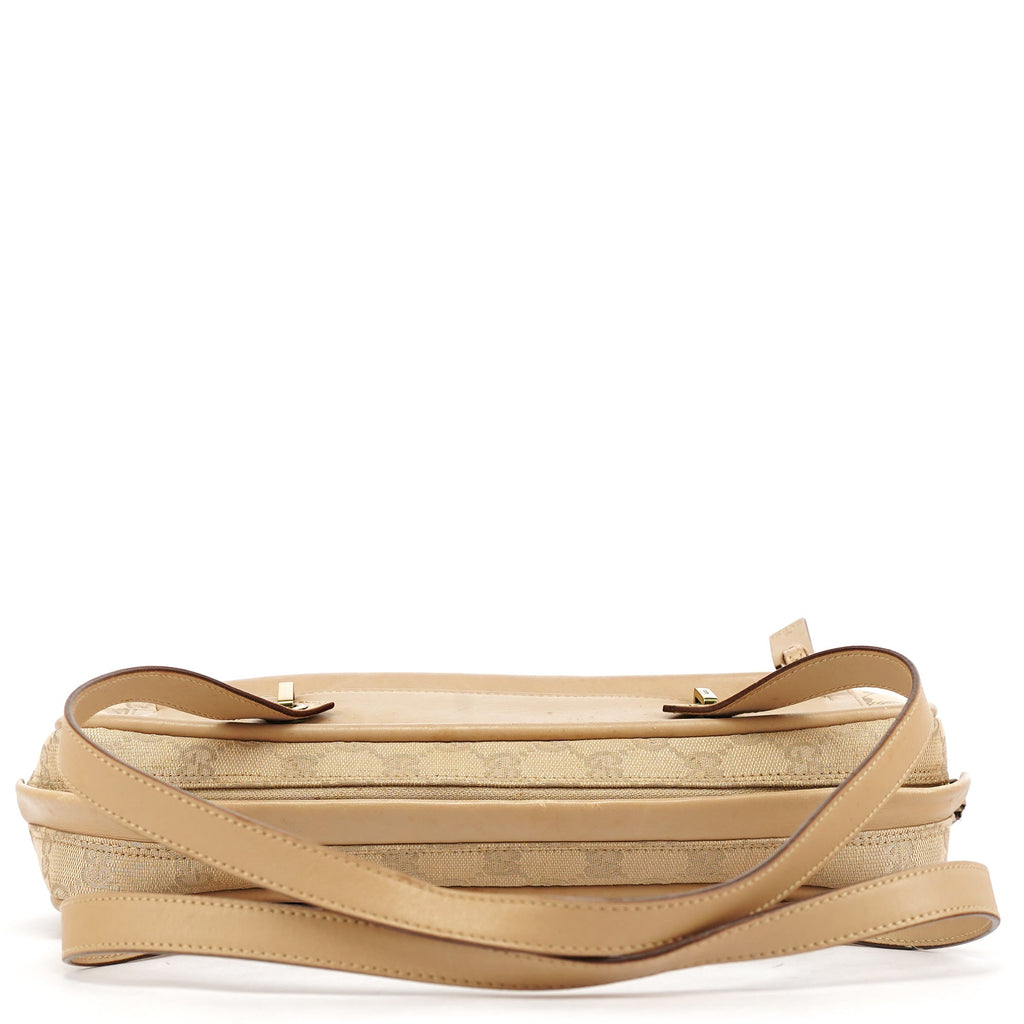 92729 Beige GG Leather Tote Bag