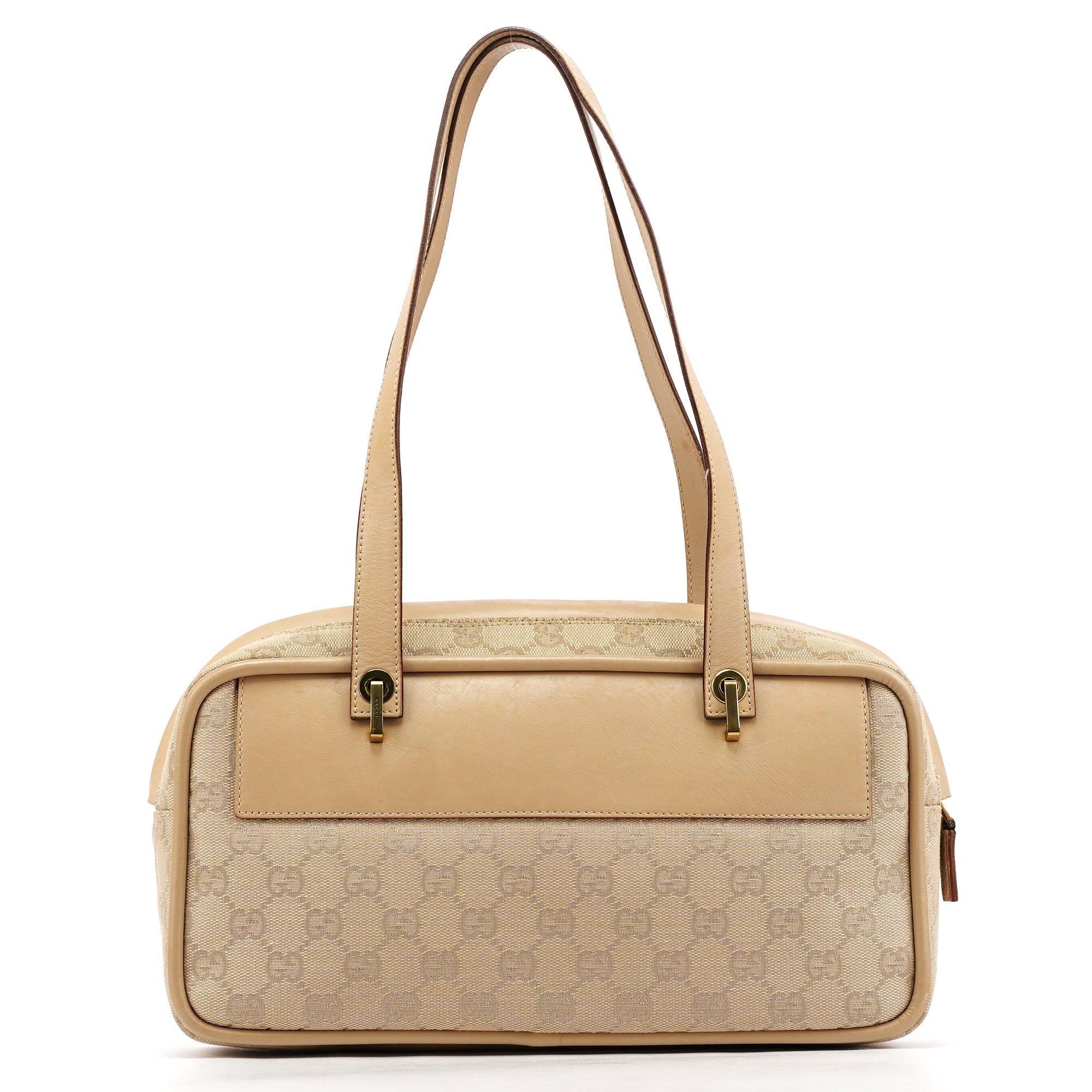 92729 Beige GG Leather Tote Bag