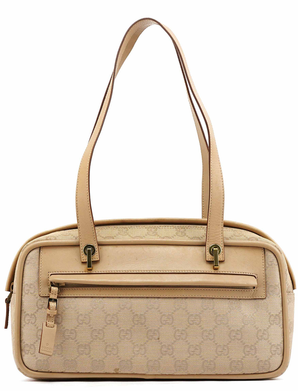 92729 Beige GG Leather Tote Bag