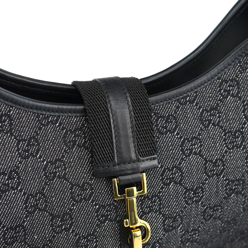 92736 Anthracite Denim GG Jackie Shoulder Bag