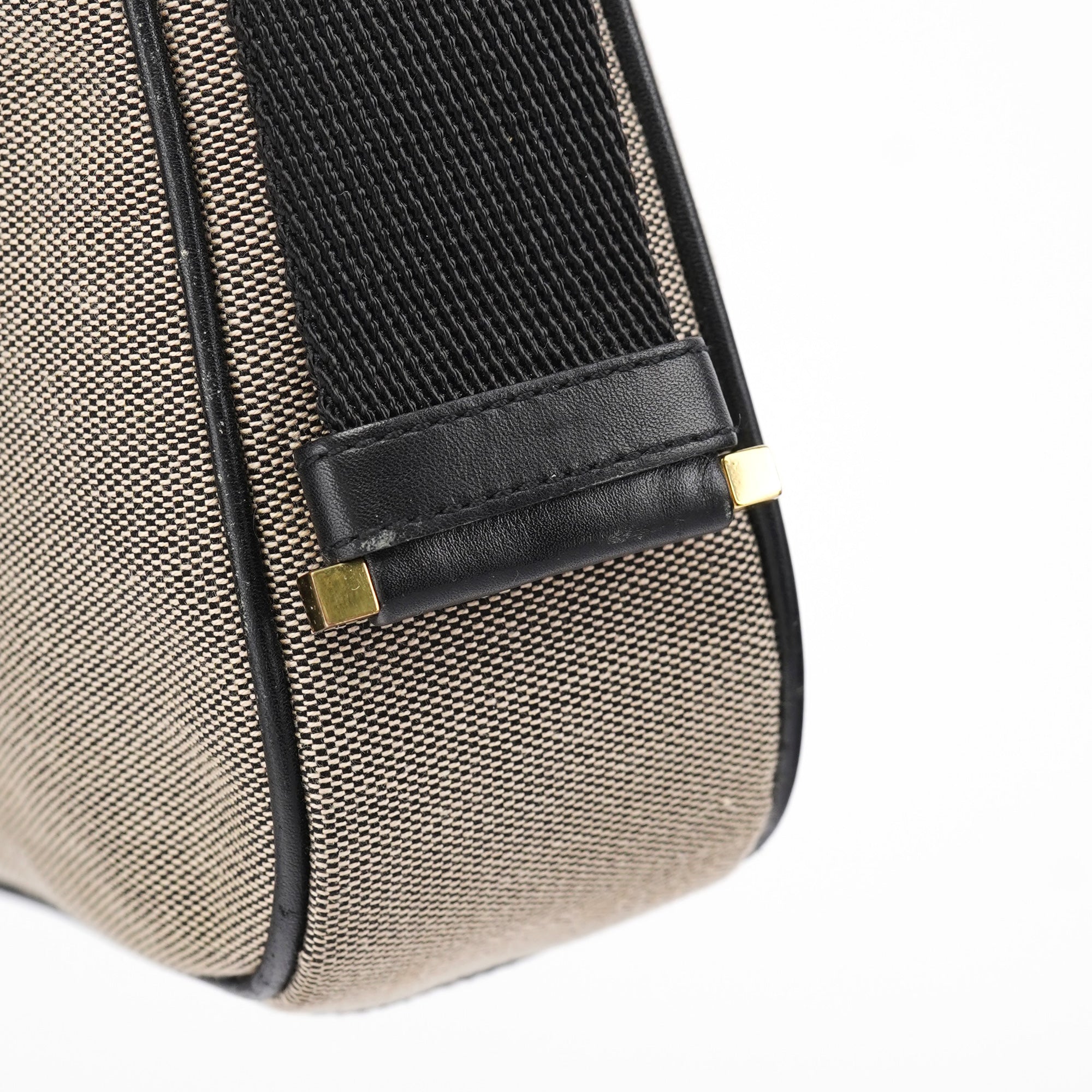 92736 Beige Canvas Jackie Shoulder Bag