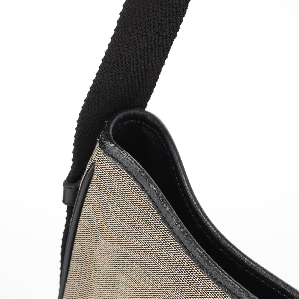 92736 Beige Canvas Jackie Shoulder Bag