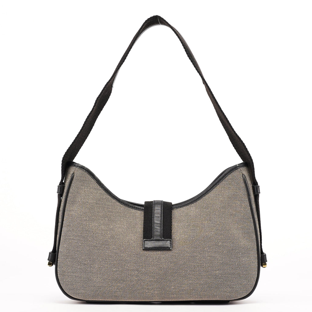92736 Beige Canvas Jackie Shoulder Bag