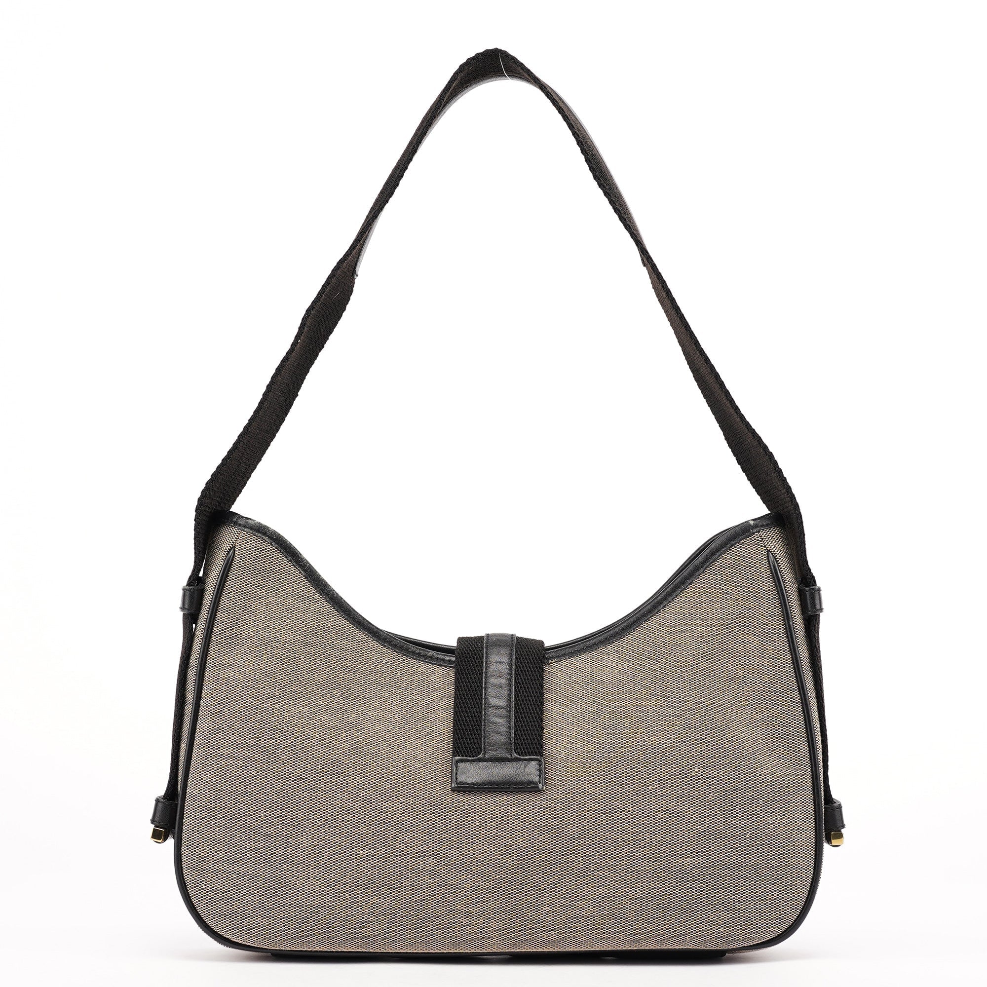 92736 Beige Canvas Jackie Shoulder Bag