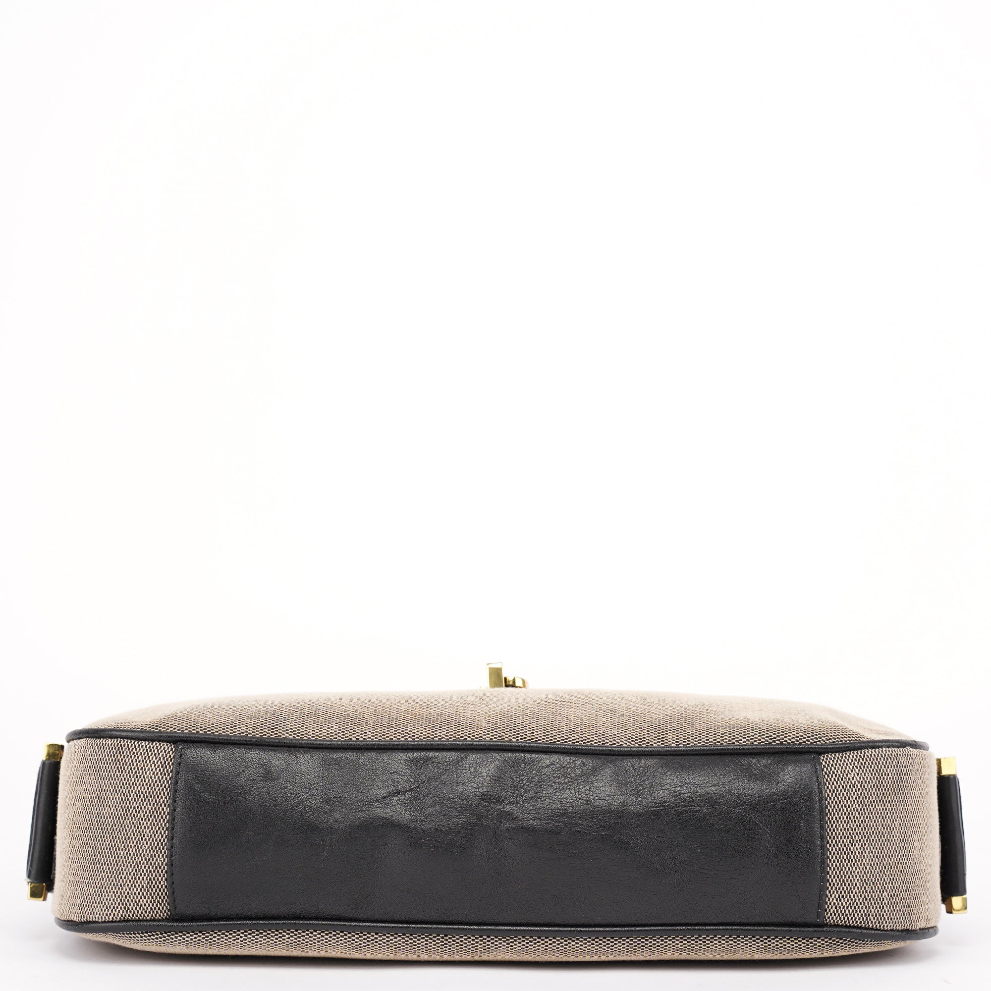 92736 Beige Canvas Jackie Shoulder Bag