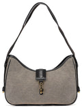 92736 Beige Canvas Jackie Shoulder Bag