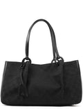94898 Black GG Leather Pouch Tote Bag