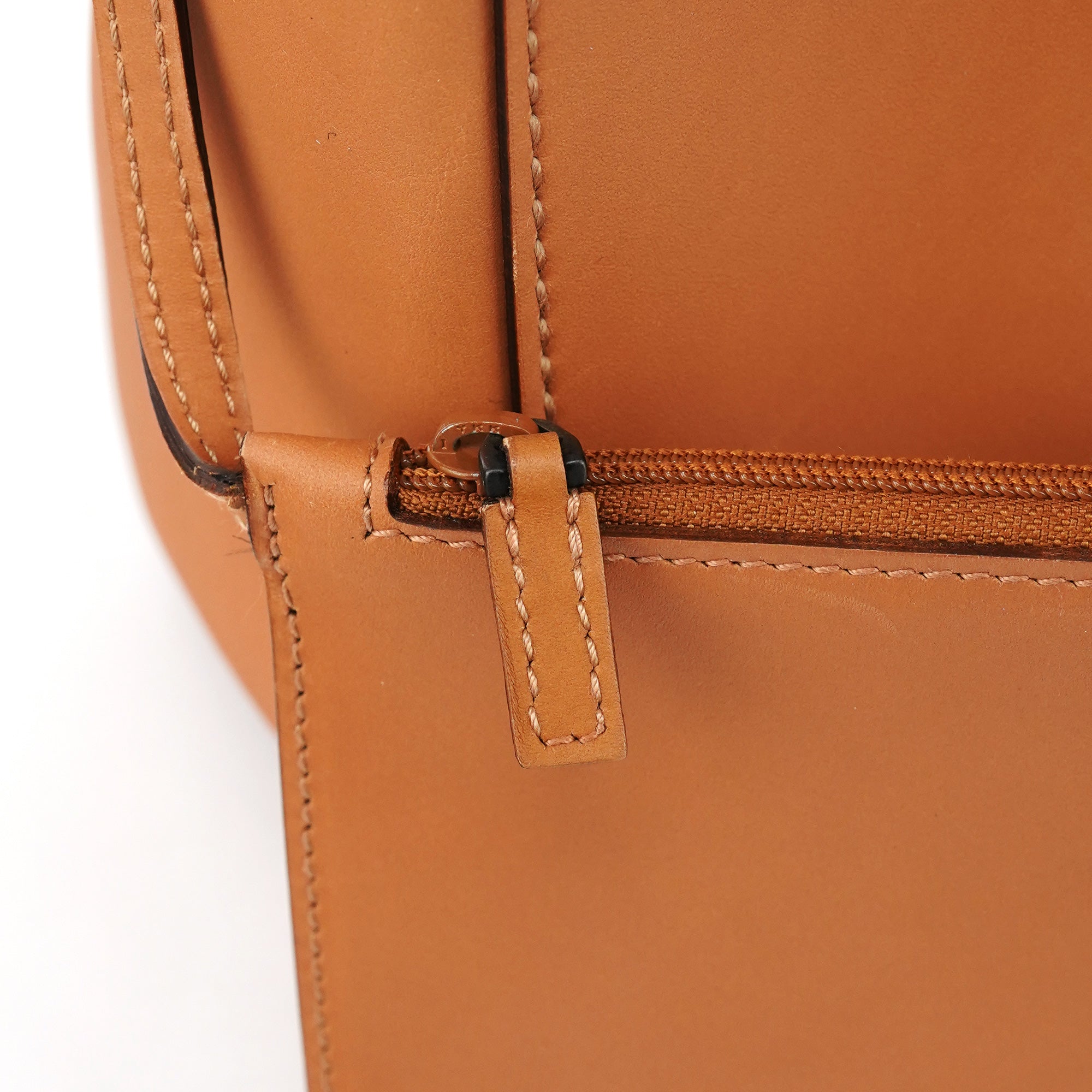 94898 Tan Leather Tote Bag