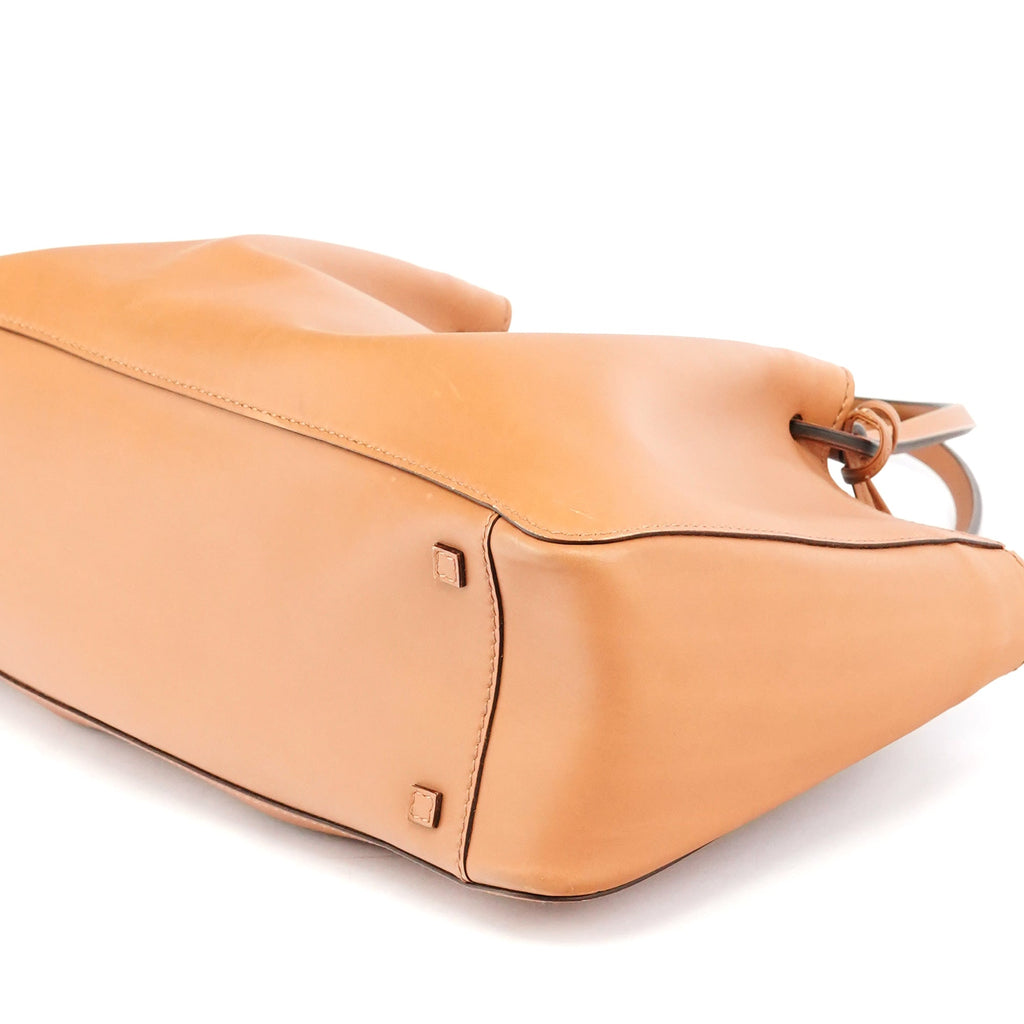 94898 Tan Leather Tote Bag