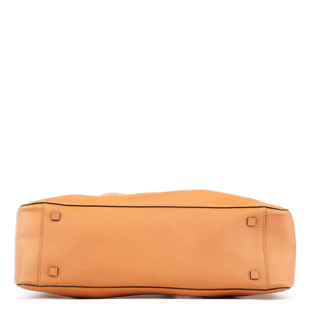 94898 Tan Leather Tote Bag