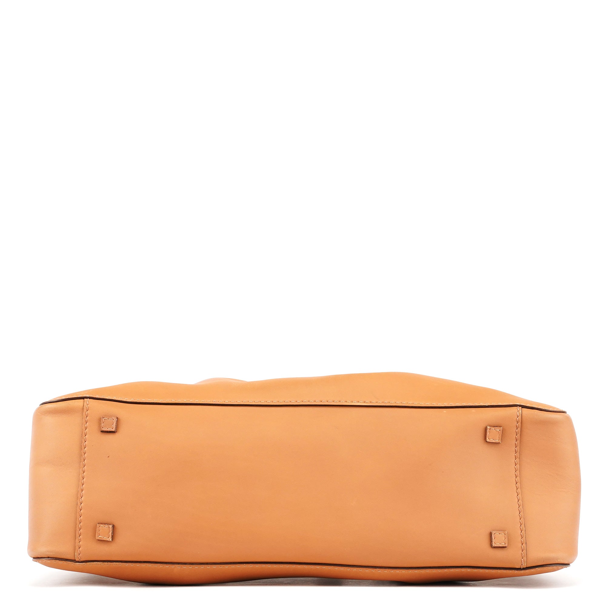 94898 Tan Leather Tote Bag