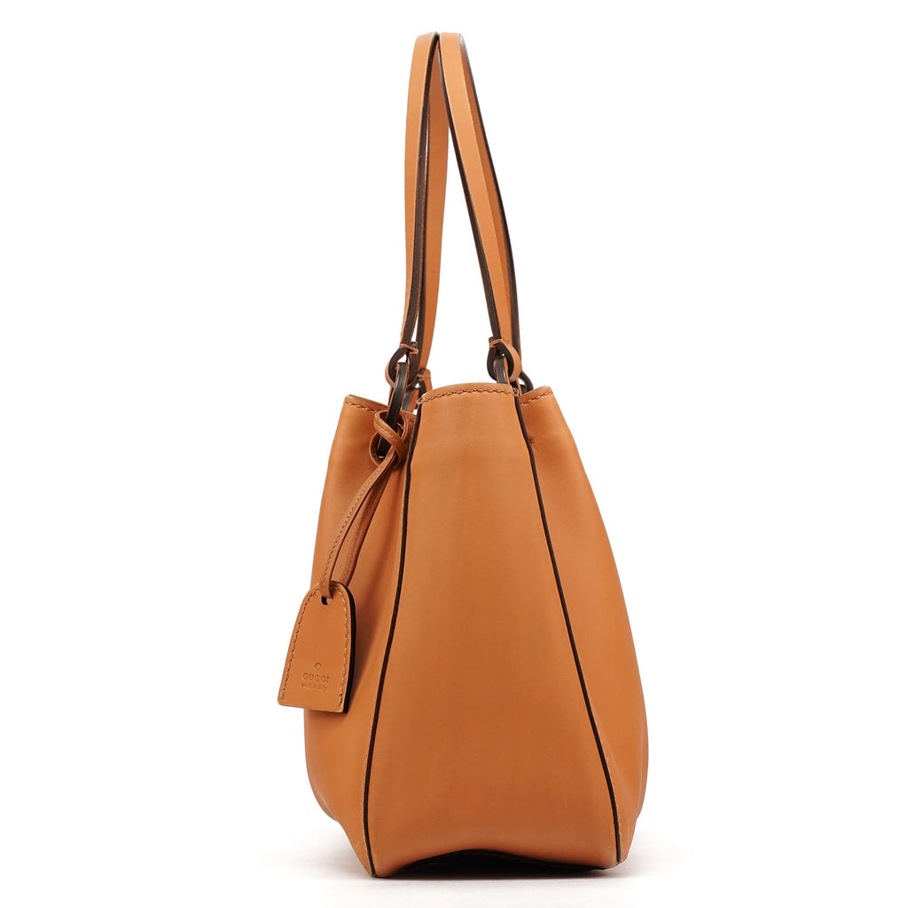94898 Tan Leather Tote Bag