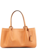 94898 Tan Leather Tote Bag