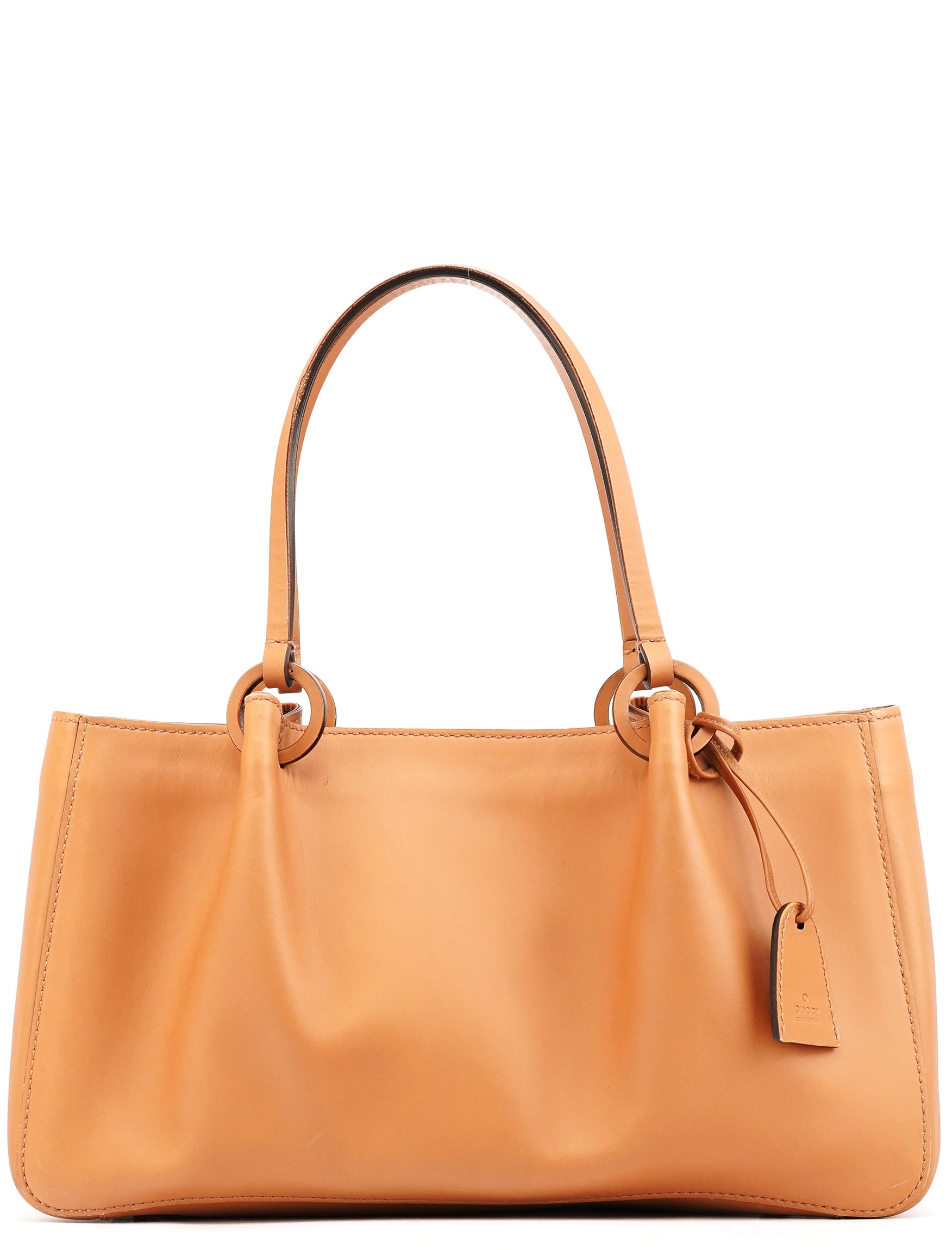 94898 Tan Leather Tote Bag