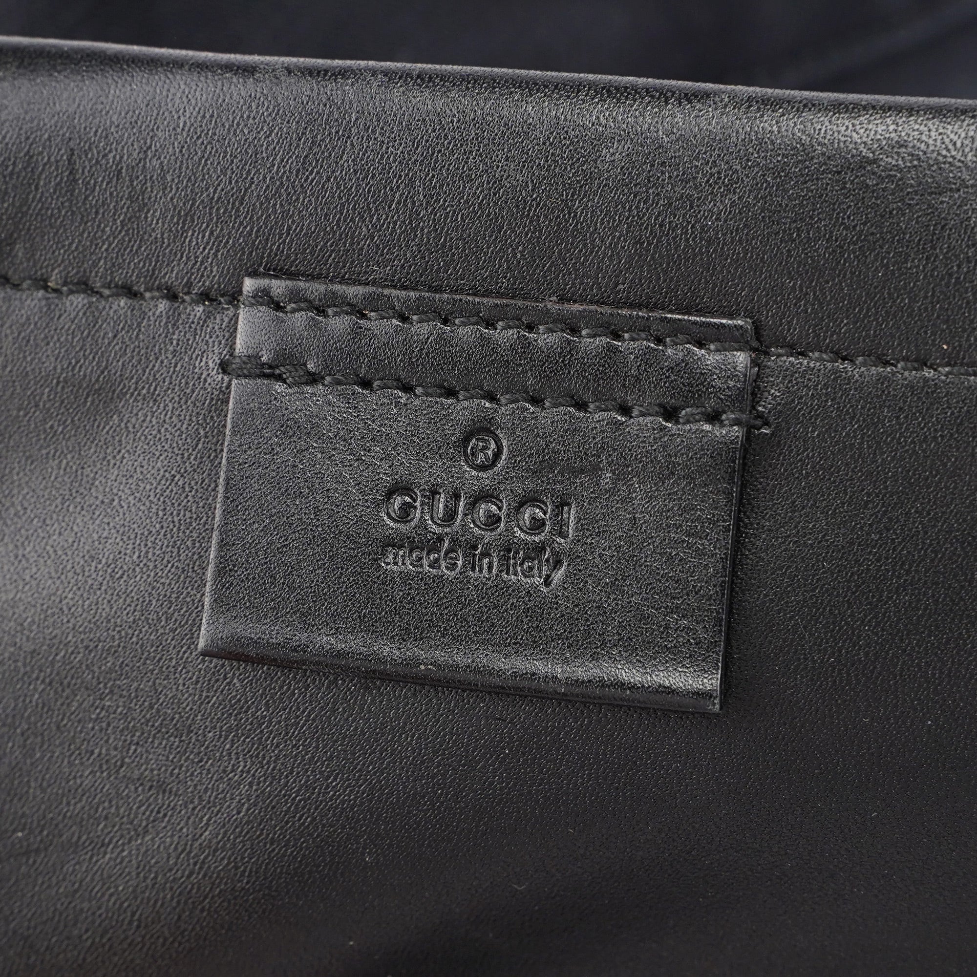 95168 Black Canvas Leather Tote