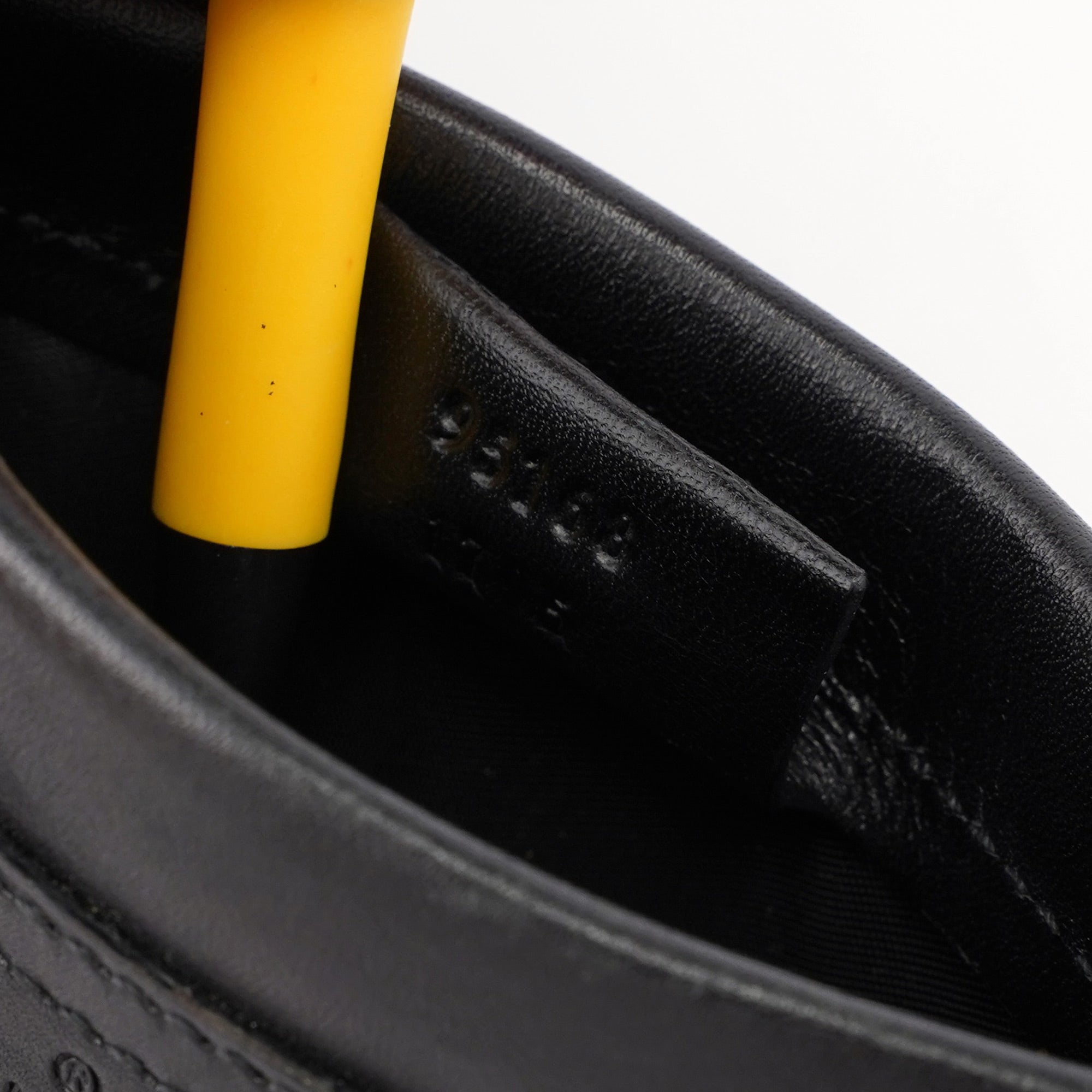 95168 Black Canvas Leather Tote