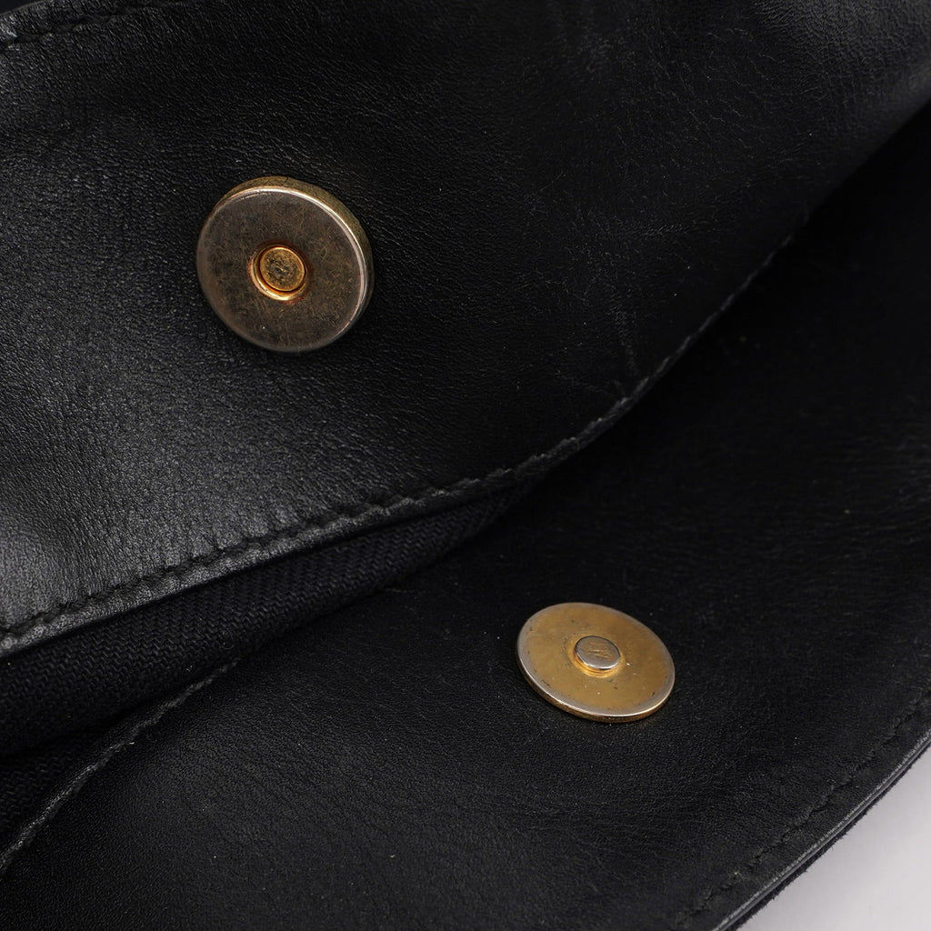 95168 Black Canvas Leather Tote