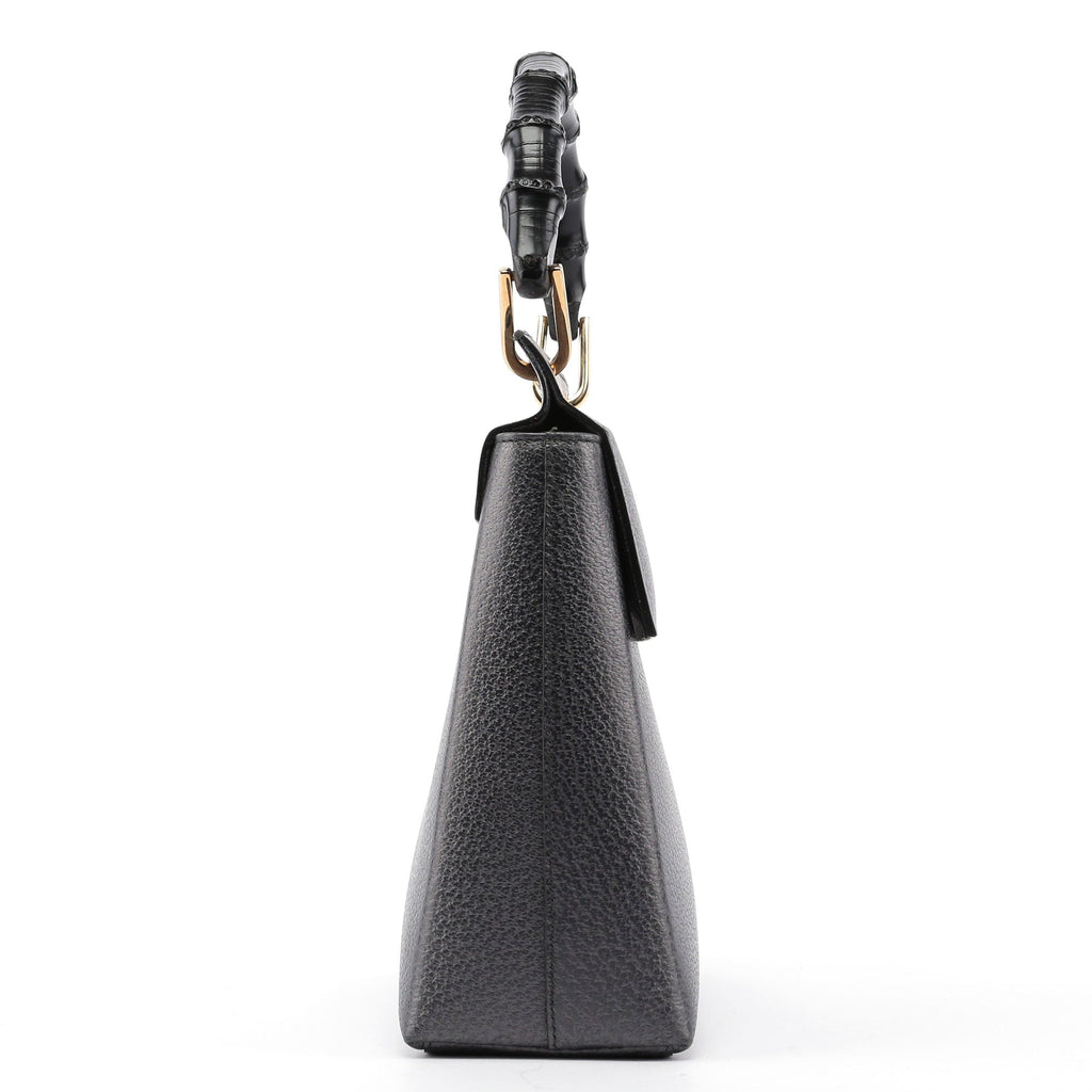 Anthracite Bamboo Top Handle Bag