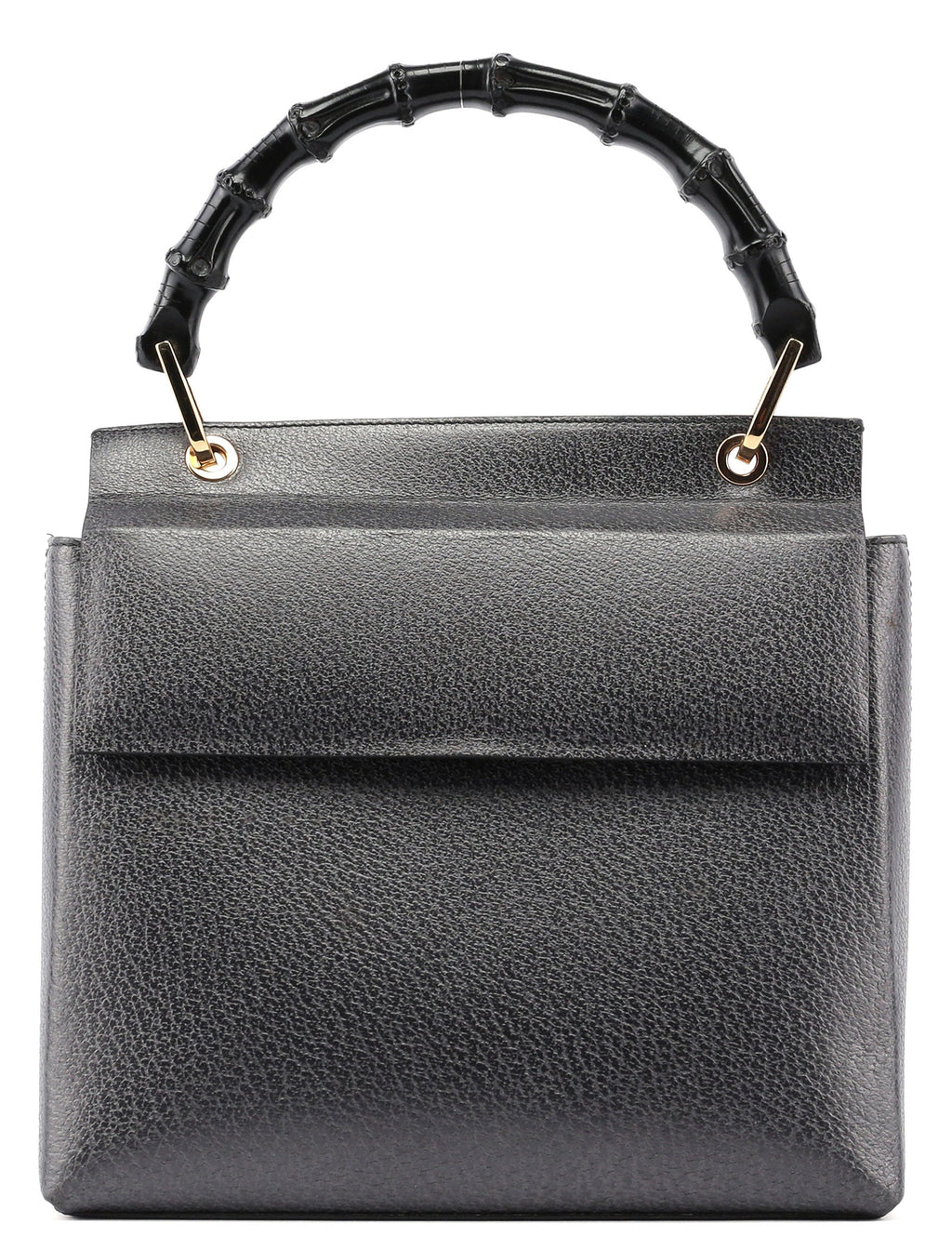 Anthracite Bamboo Top Handle Bag