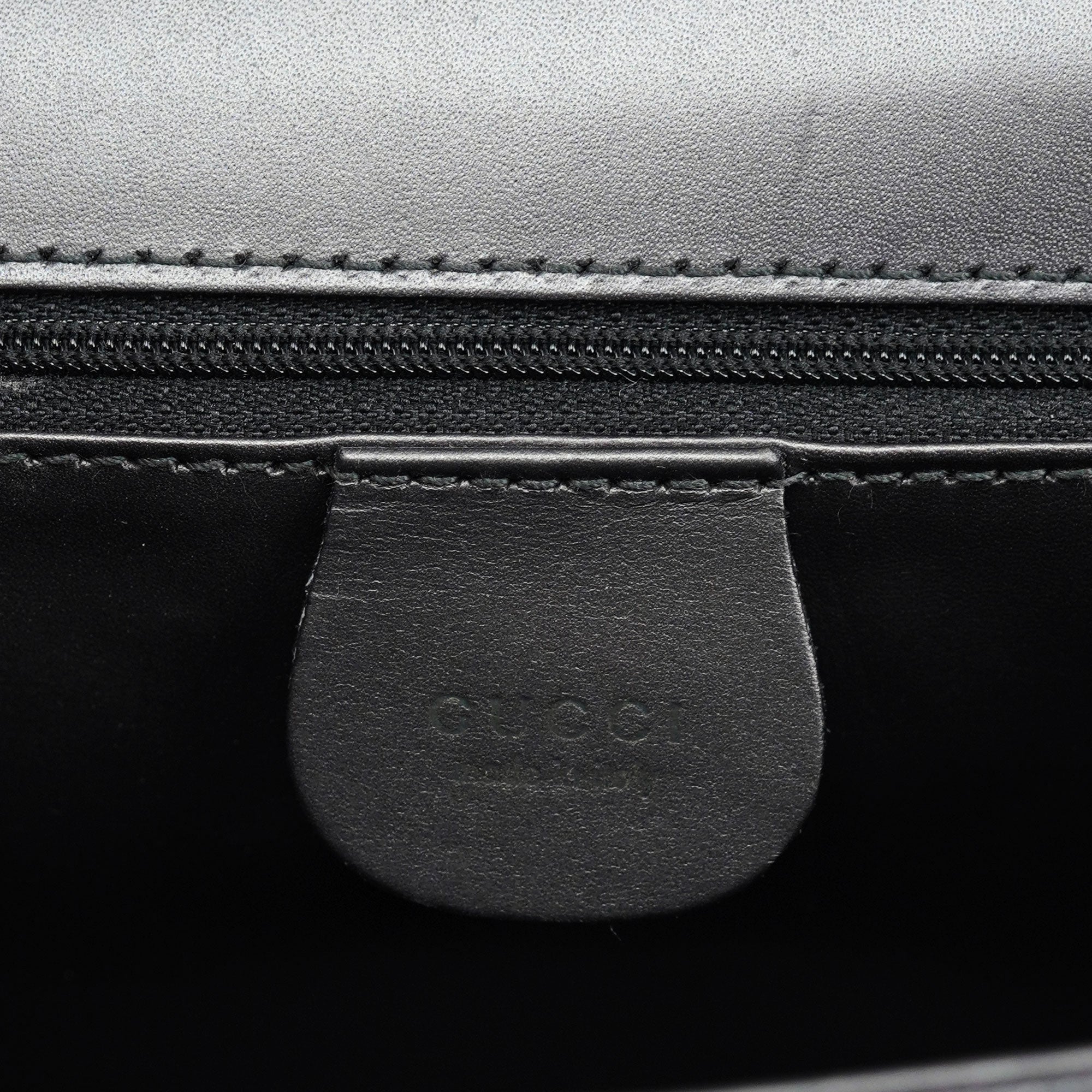 Anthracite Calfskin Flap Shoulder Bag