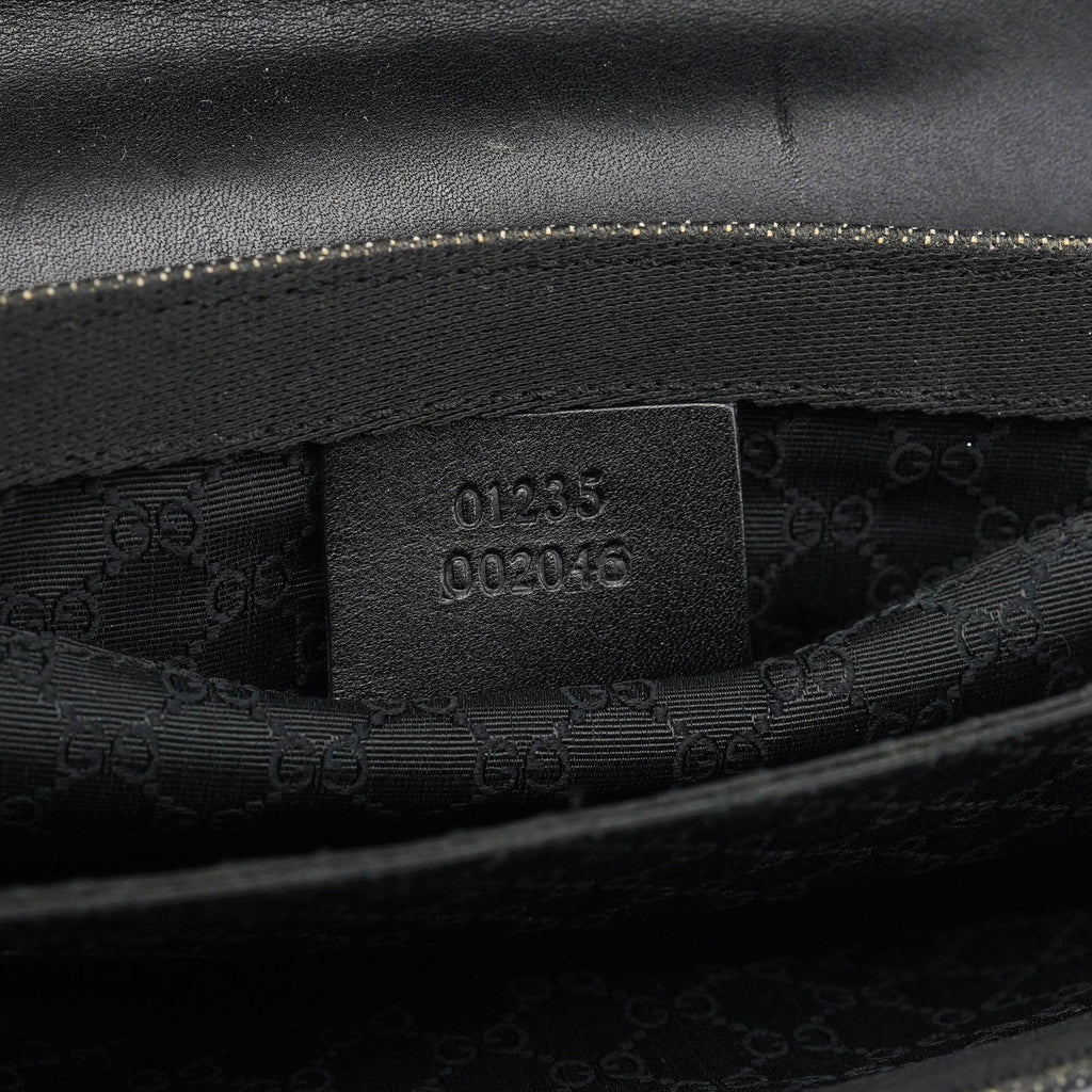 Anthracite Denim Flap Shoulder Bag
