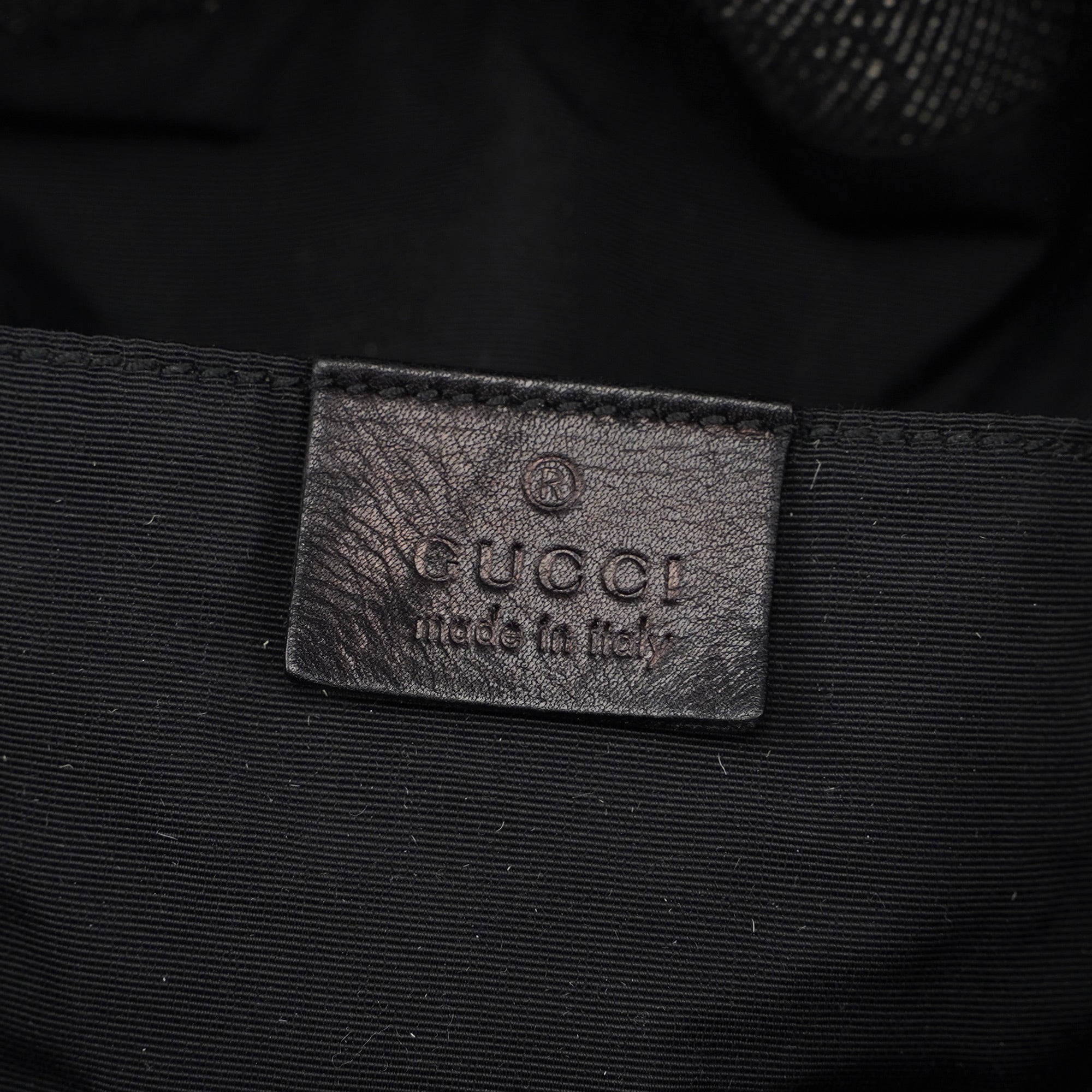 Anthracite Denim GG Bamboo Bag
