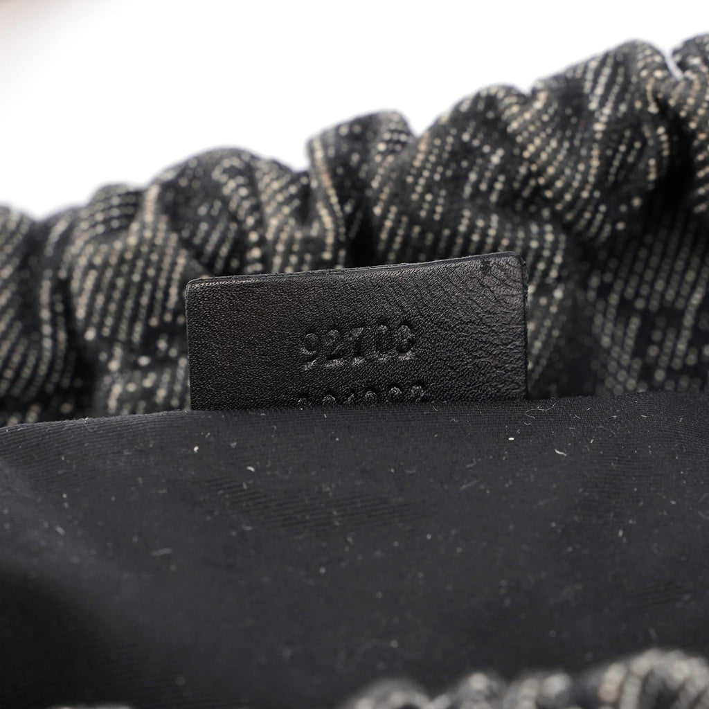 Anthracite Denim GG Bamboo Bag