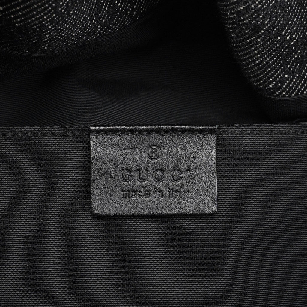 Anthracite Denim GG Bamboo Bag