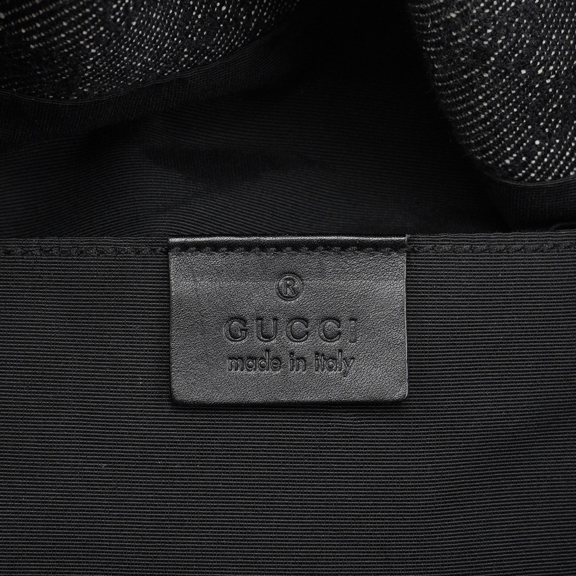 Anthracite Denim GG Bamboo Bag