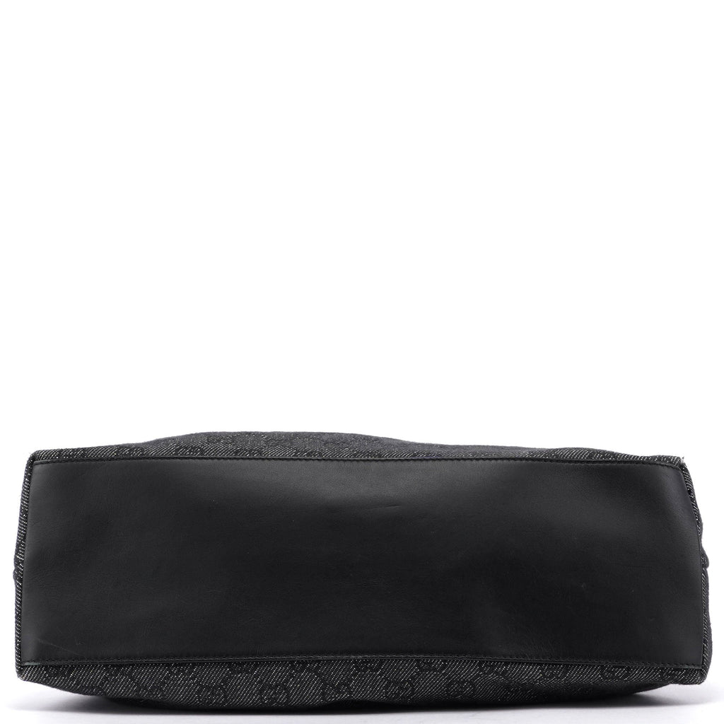 Anthracite Denim GG Bamboo Bag