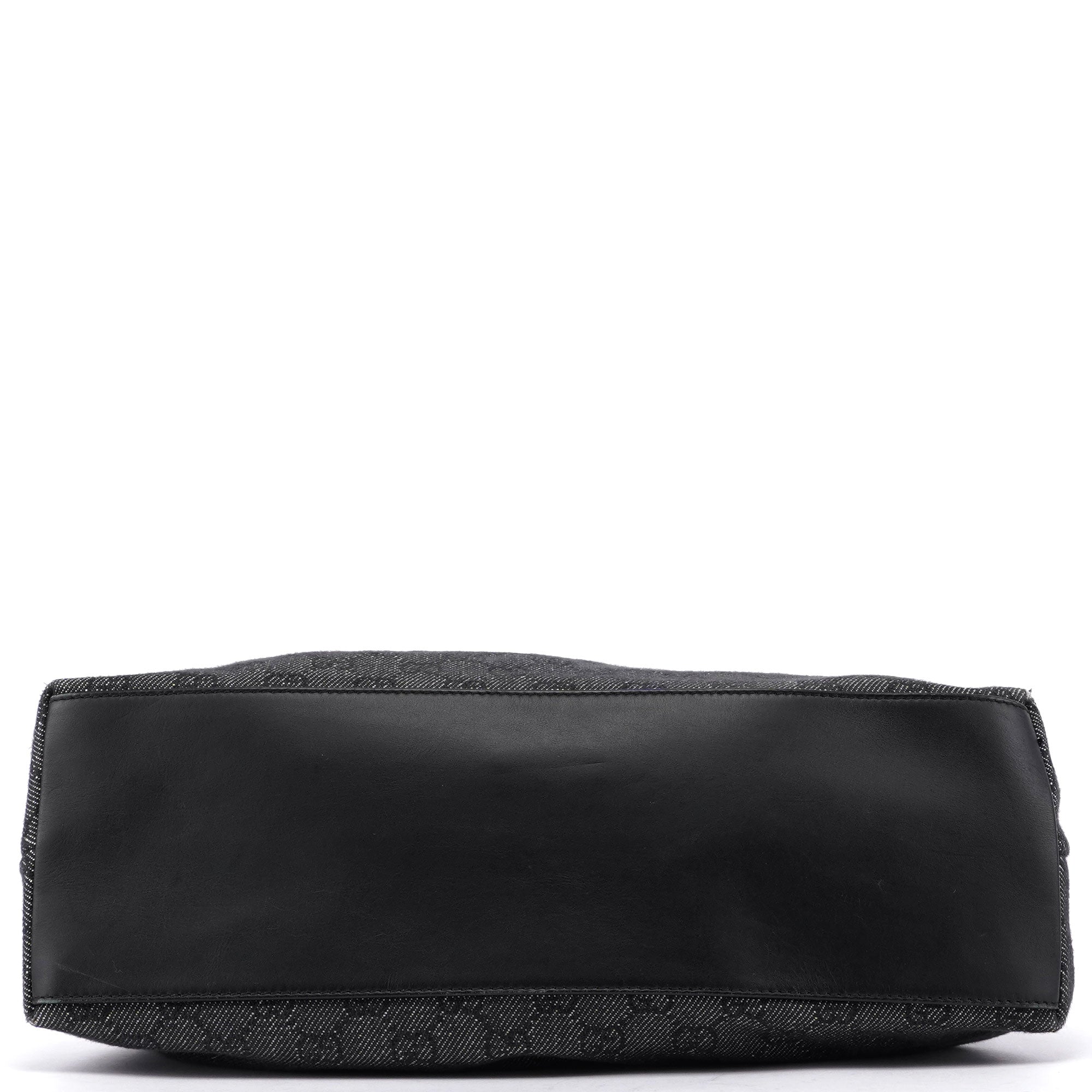 Anthracite Denim GG Bamboo Bag